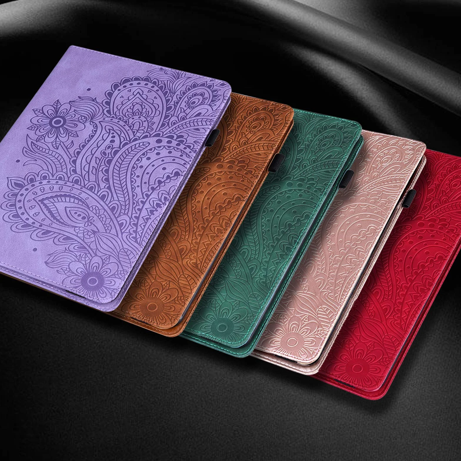 Etui Huawei MediaPad T3 10 9,6 cala Flip Cover skóra PU z folią ochronną i rysikiem różowe złoto