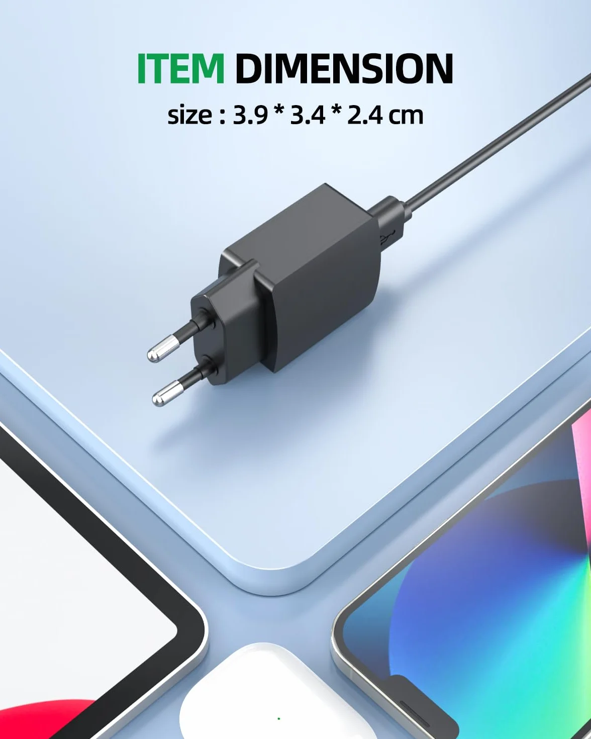 Superer Ładowarka Micro USB Kompatybilny z Kindle Paperwhite Fire HD 10, zasilacz do tabletów i telefonów 5 V, 2 A, 10 W