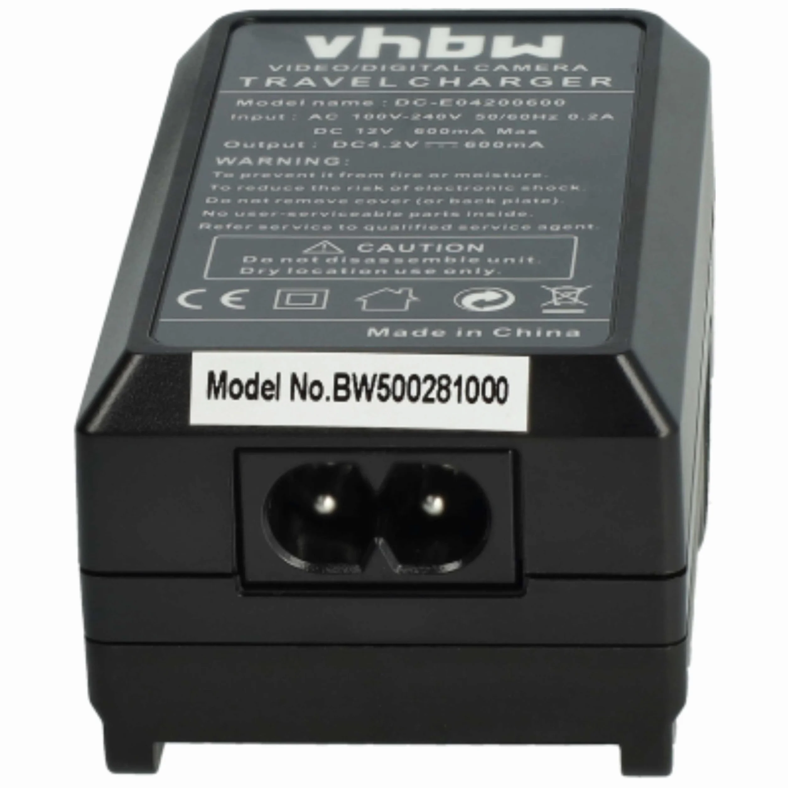 vhbw Ładowarka do akumulatora kompatybilna z aparatem cyfrowym Panasonic VW-VBJ10, VW-VBJ10E, kamkorderem, akumulatorem Action Cam