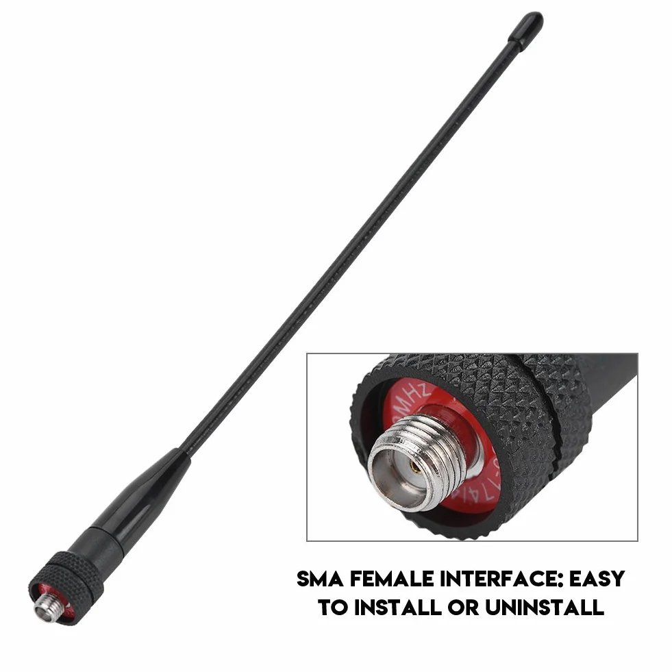 Antena Walkie Talkie SMA damska miękka 144/430 MHz do HYT dwukierunkowe radio