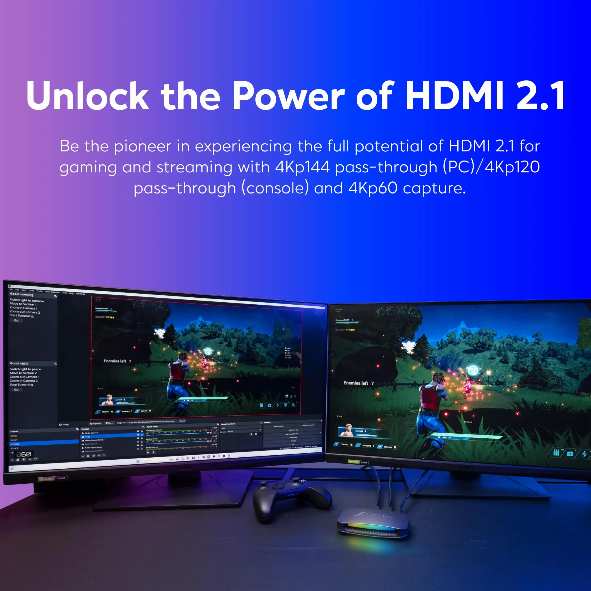 AVerMedia Live Gamer Ultra 2.1 GC553G2 Karta przechwytywania HDMI 2.1 4K60 VRR HDR
