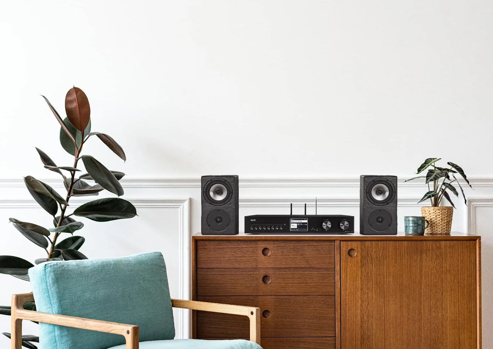 Imperial DABMAN i560 CD HiFi urządzenie ze wzmacniaczem odtwarzaczem CD radio internetowe cyfrowe DAB+ DAB UKW WLAN LAN HDMI ARC Bluetooth streamingu