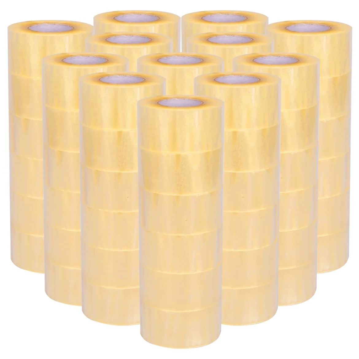 verpacking 72 x taśma klejąca HIGH TACK przezroczysta, głośno zwijana, 48 mm x 150 mb taśma pakowa taśma do paczek z 5 cm rdzeniem