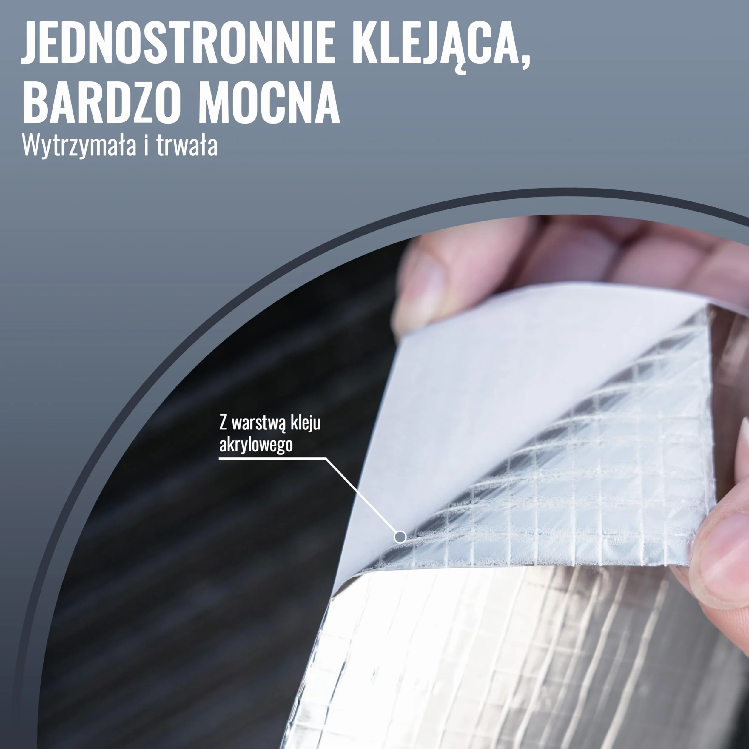Poppstar aluminiowa taśma klejąca, wzmocniona siatką do rur i izolacji (50 m x 48 mm) odporna na wysokie temperatury i parę, taśma aluminiowa 48mm samoprzylepna
