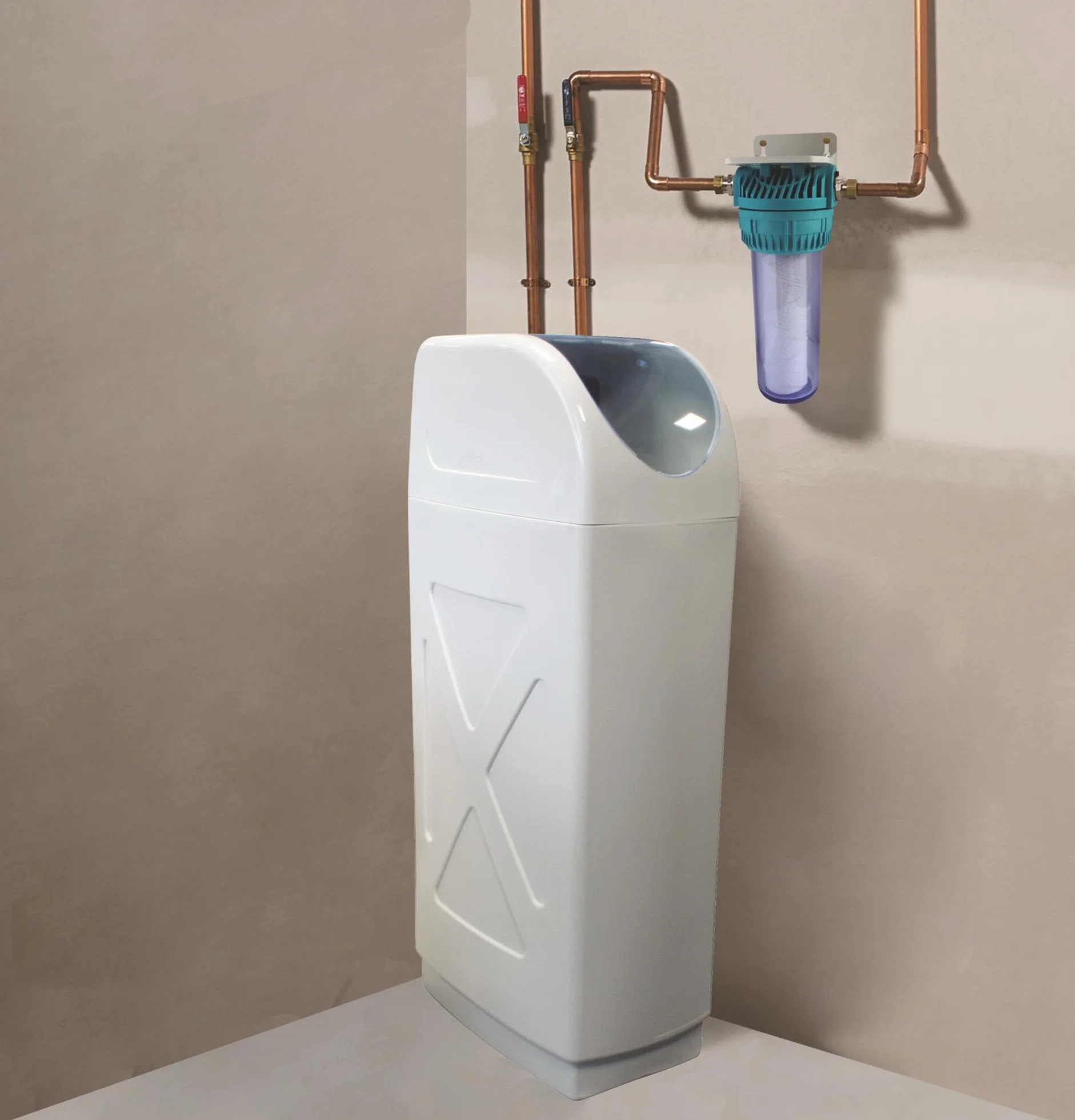 AQUAWATER - 105388 - Aqua Excellence Zmiękczacz wody 22 litry zawór elektroniczny - Liczyz przyłączem męskim 3/4"