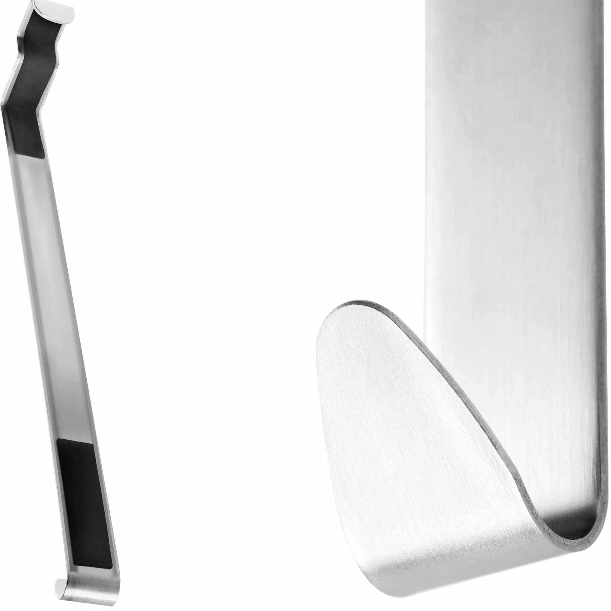 COM-FOUR® 4x Haczyki na Drzwi ze Stali Nierdzewnej - 27 cm do Wienców i Dekoracji - Wieszaki na Drzwi i Ubrania do Wewnątrz