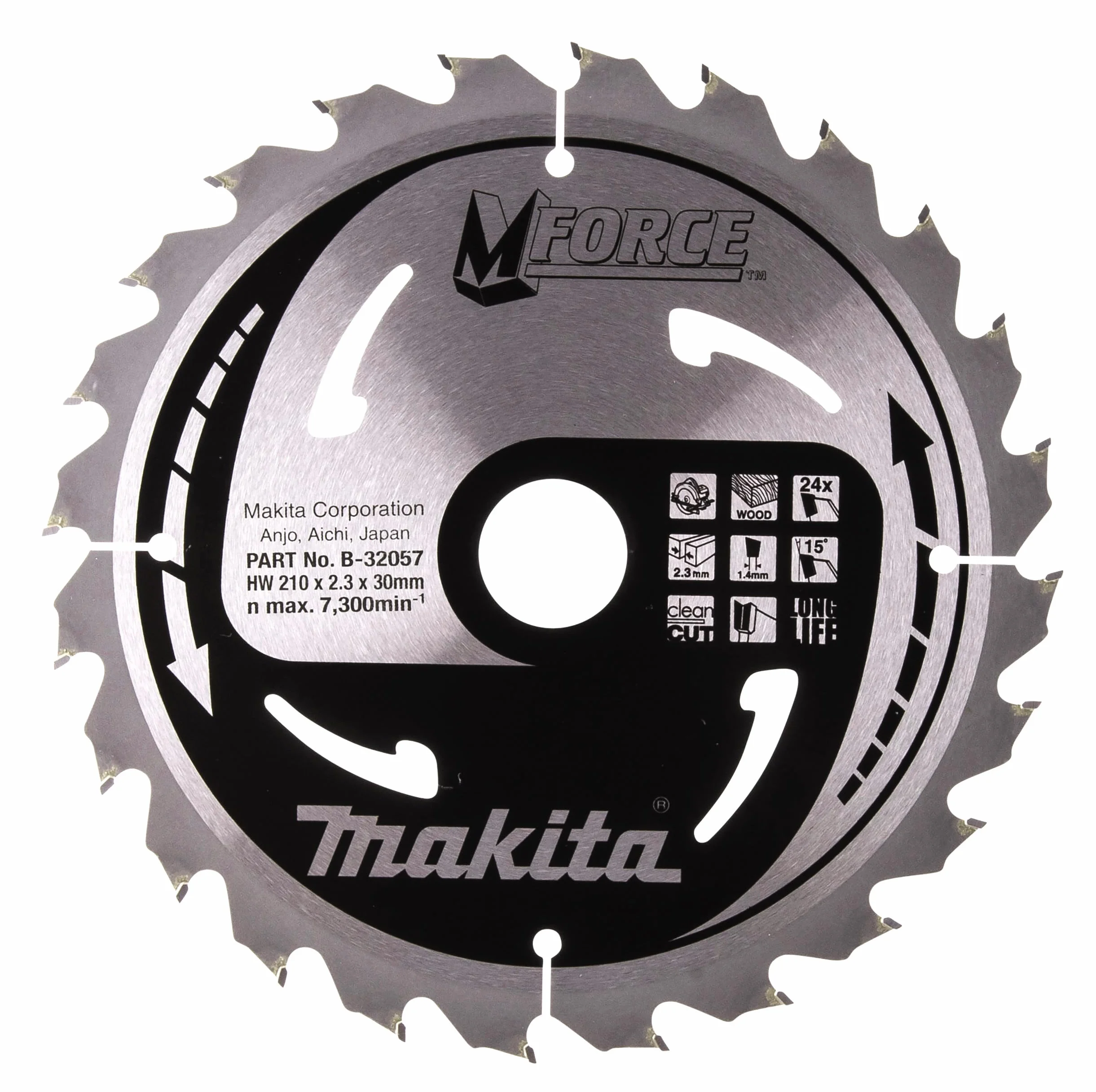 Makita B-32057 M-FORCE brzeszczot 210x30x24Z, 20 mm