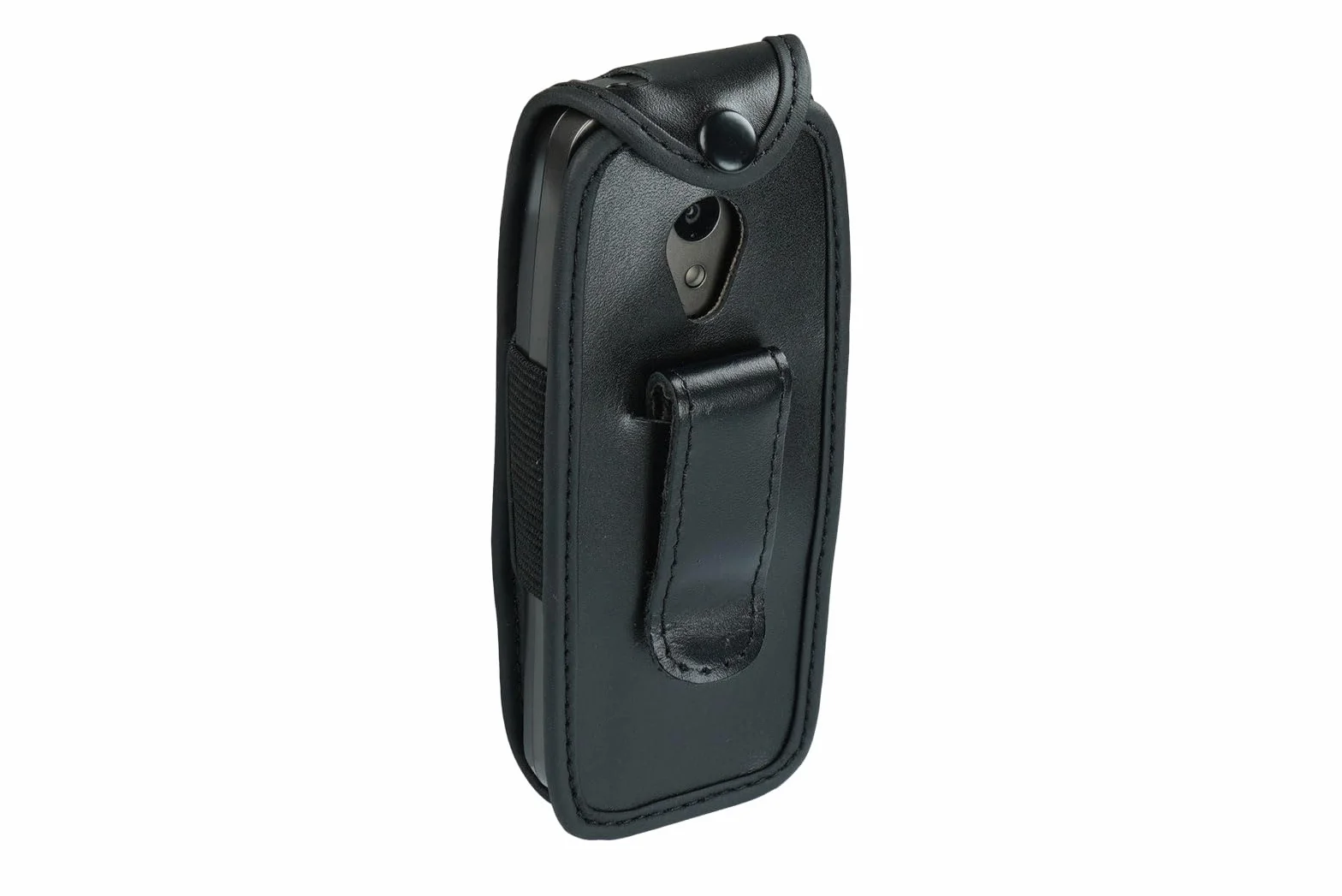 Skórzane etui z klipsem do paska kompatybilne z Nokia 3210 (2024) czarne