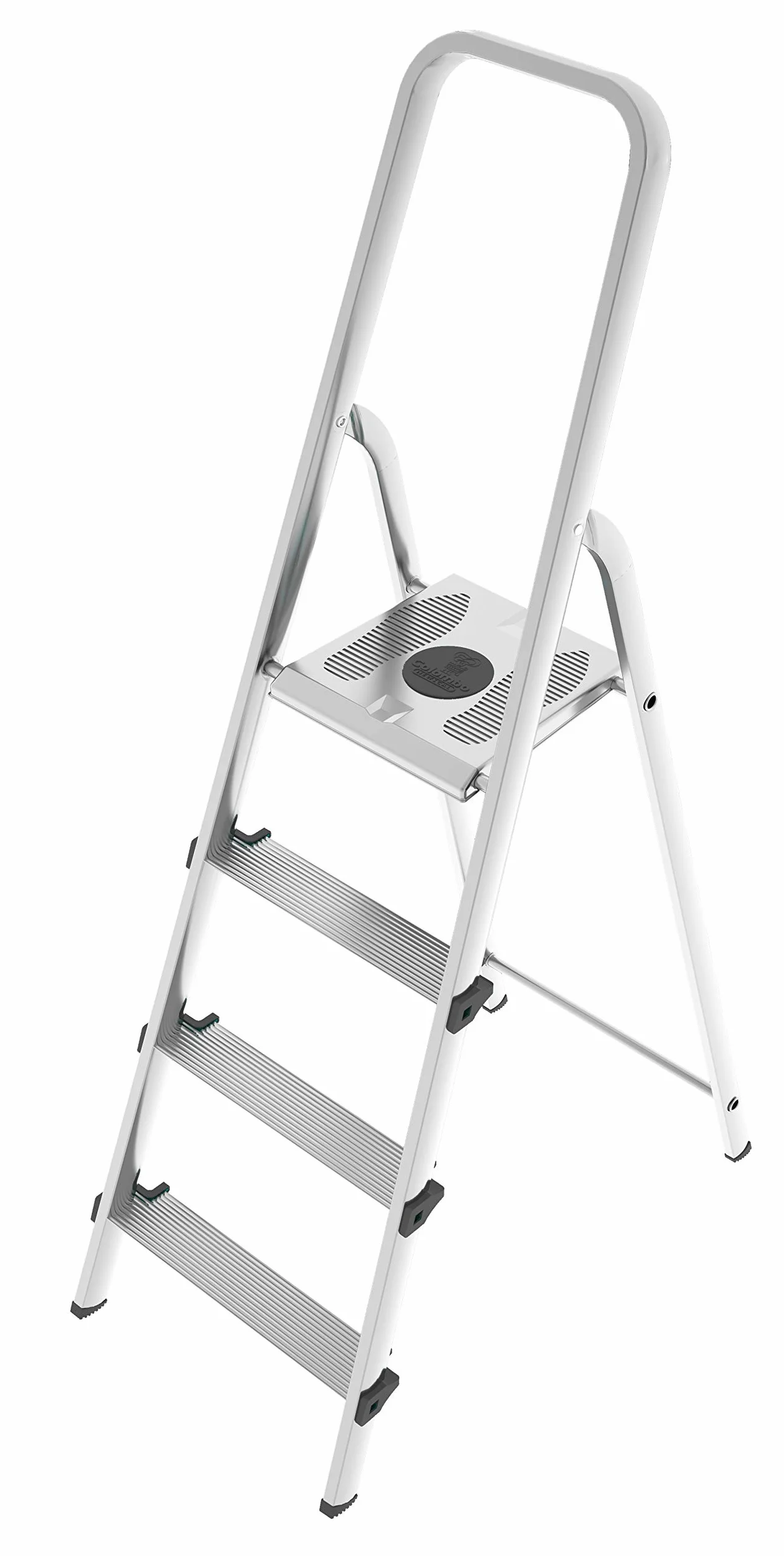 Drabina STARK z aluminium i stali, 4 stopnie
