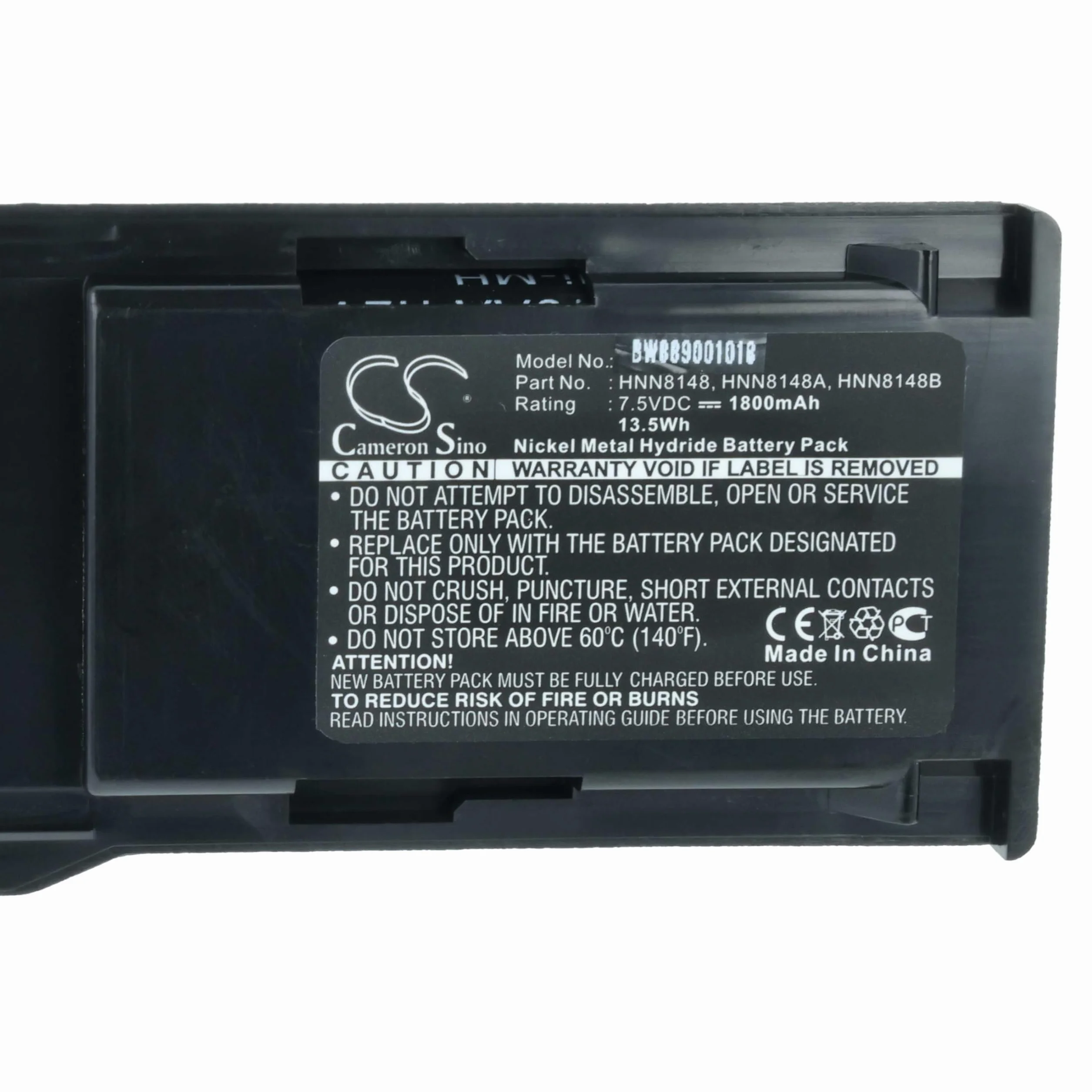 Bateria Ni-MH 1800 mAh 7,5 V do MOTOROLA WALKIE-TALKIES Promień P110