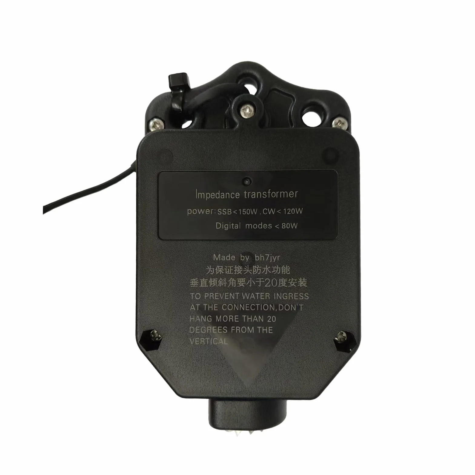JYR8010-150W End Fed Half Wave Antenna 8-pasmowa 80 m – 10 m EFHW HF Shortwave 3,5-29,7 MHz z 1:64 Balun 150 W Multiband Long Wire Antenna do radia Ham Radio Nie wymaga tuningu