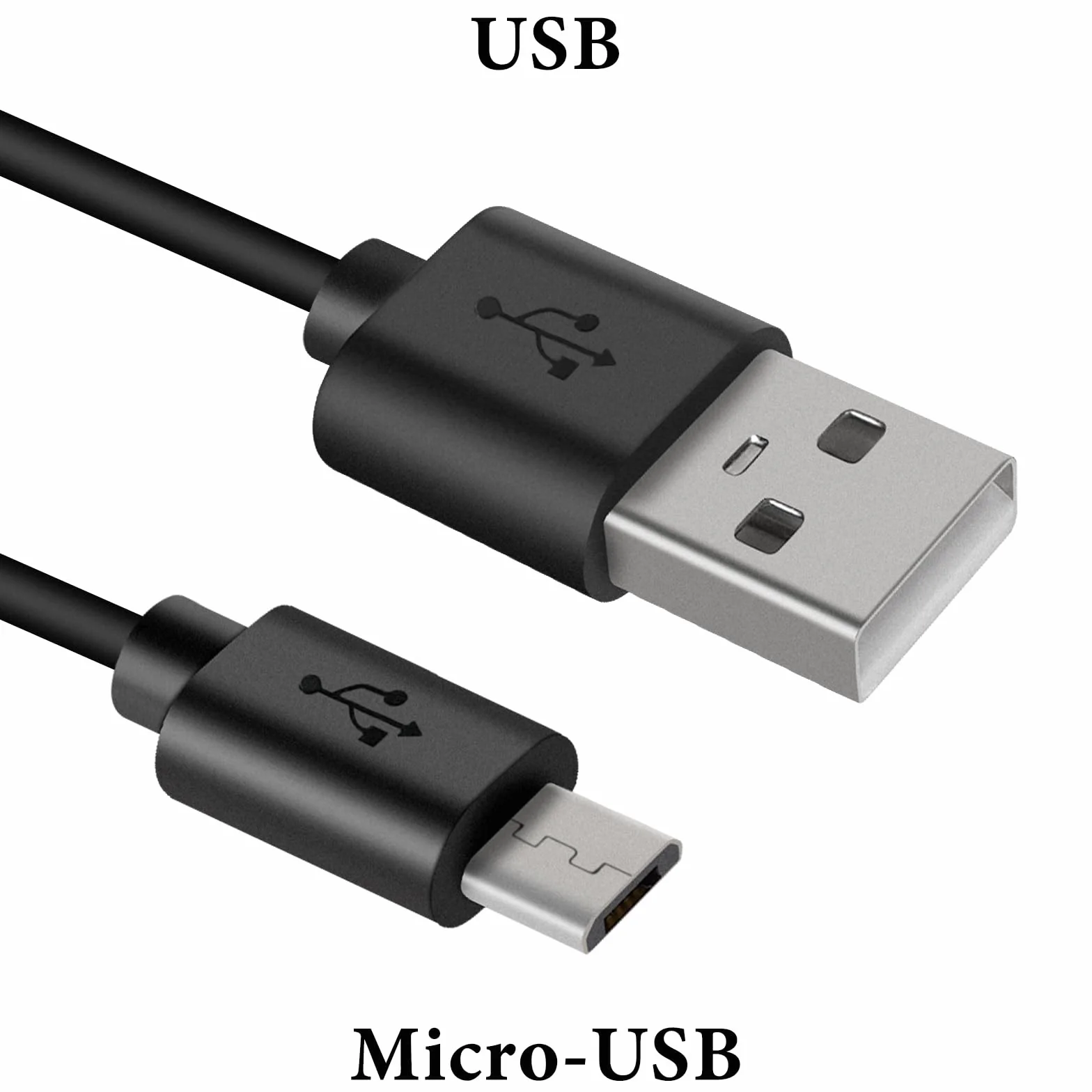 Kabel do ładowania Geekria do Bose QC35 II, SoundLink, Solo2, Solo3, WH-1000XM2 WH-CH700N WHCH710N MDR-XB950BT Słuchawki do ładowania kabla do ładowarki Micro-USB (Black 1ft)