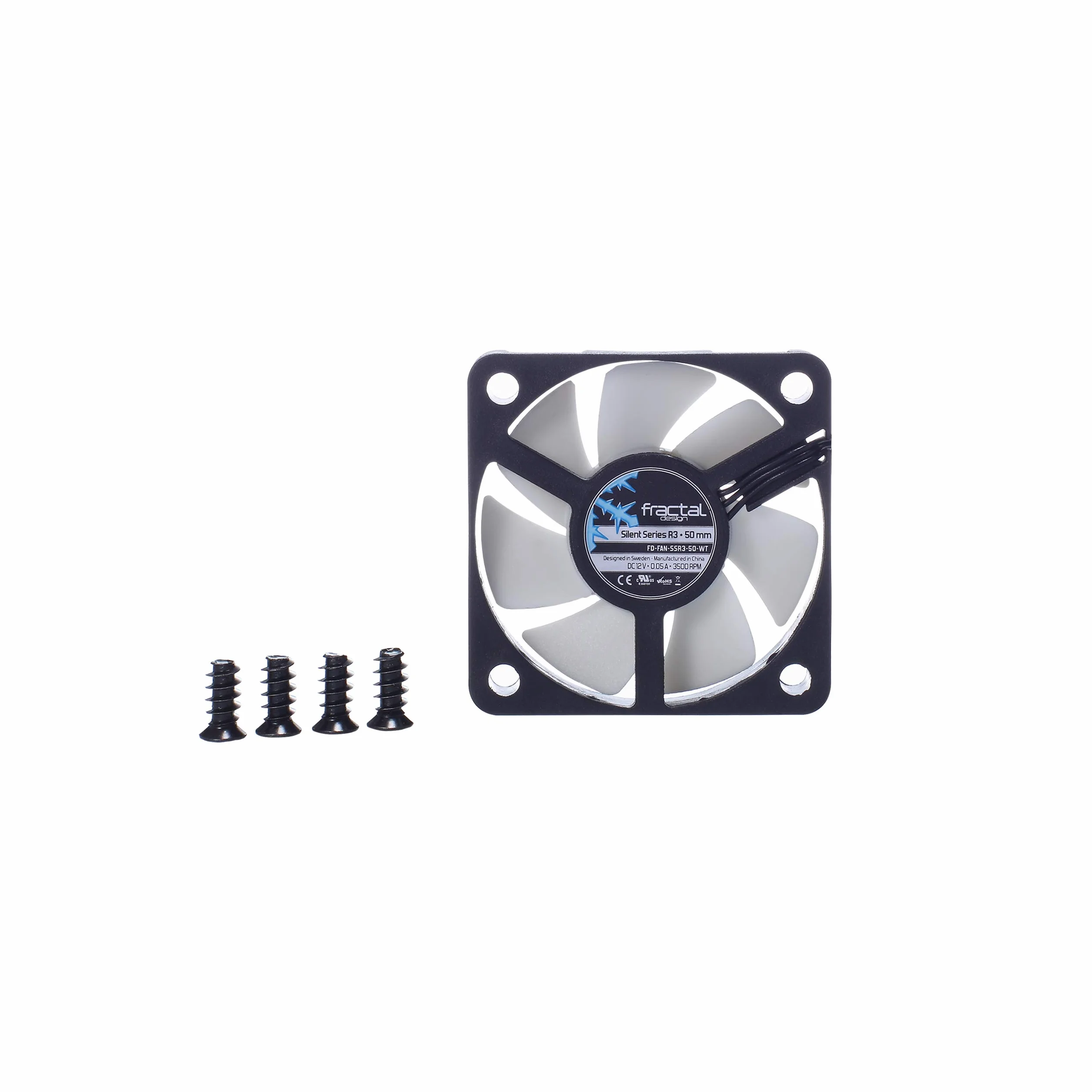 Fractal Design Silent Series R3 biały wentylator komputerowy 50 mm 3500 obr./min 12 V