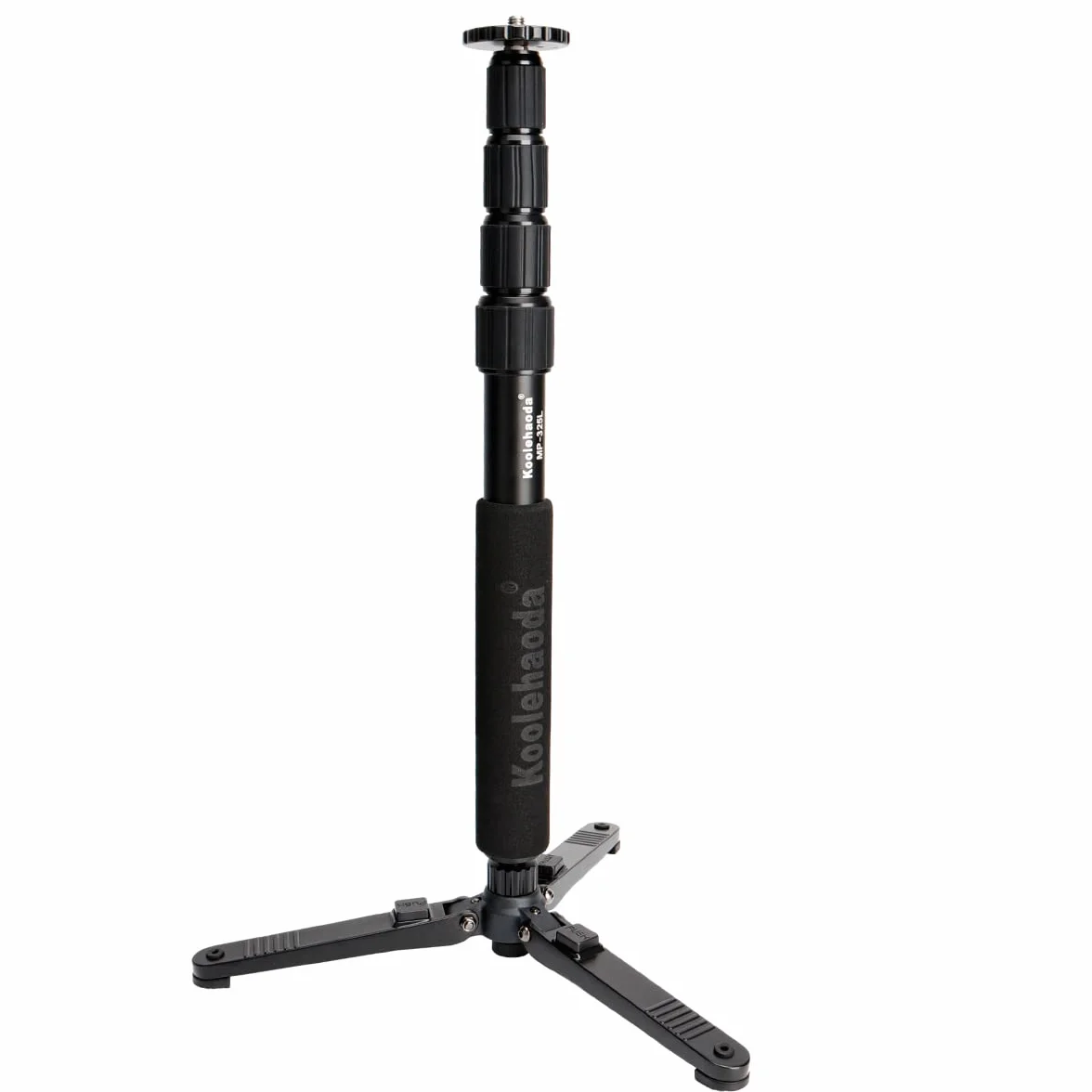 Koolehaoda MP-325L Monopody do aparatu, aluminiowy monopody teleskopowy 171 cm z podstawą statywu do lustrzanek cyfrowych, nośność 10 kg