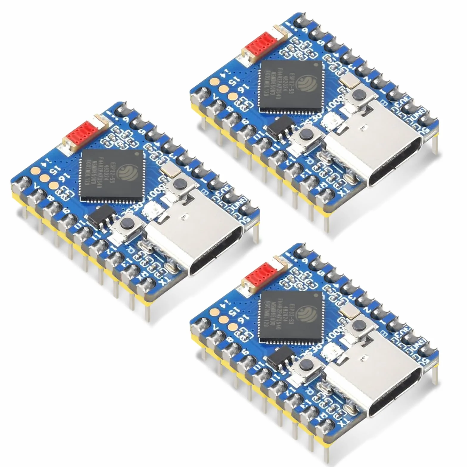 diymore 3 szt. ESP32-S3 Mini Development Board, ESP32 Mini bazująca na procesorze dwurdzeniowym ESP32-S3FH4R2, częstotliwość główna 240 MHz, 2,4 GHz WiFi BT