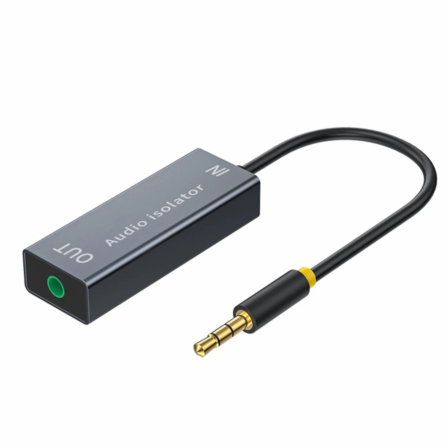 VIEVRE Filtr przeciwzakłóceniowy, izolator Ground Loop 3,5 mm, kabel audio do samochodu audio/domu system stereo/głośnik Bluetooth, samochodowy filtr zakłóceń radiowych, filtr szumów, filtr