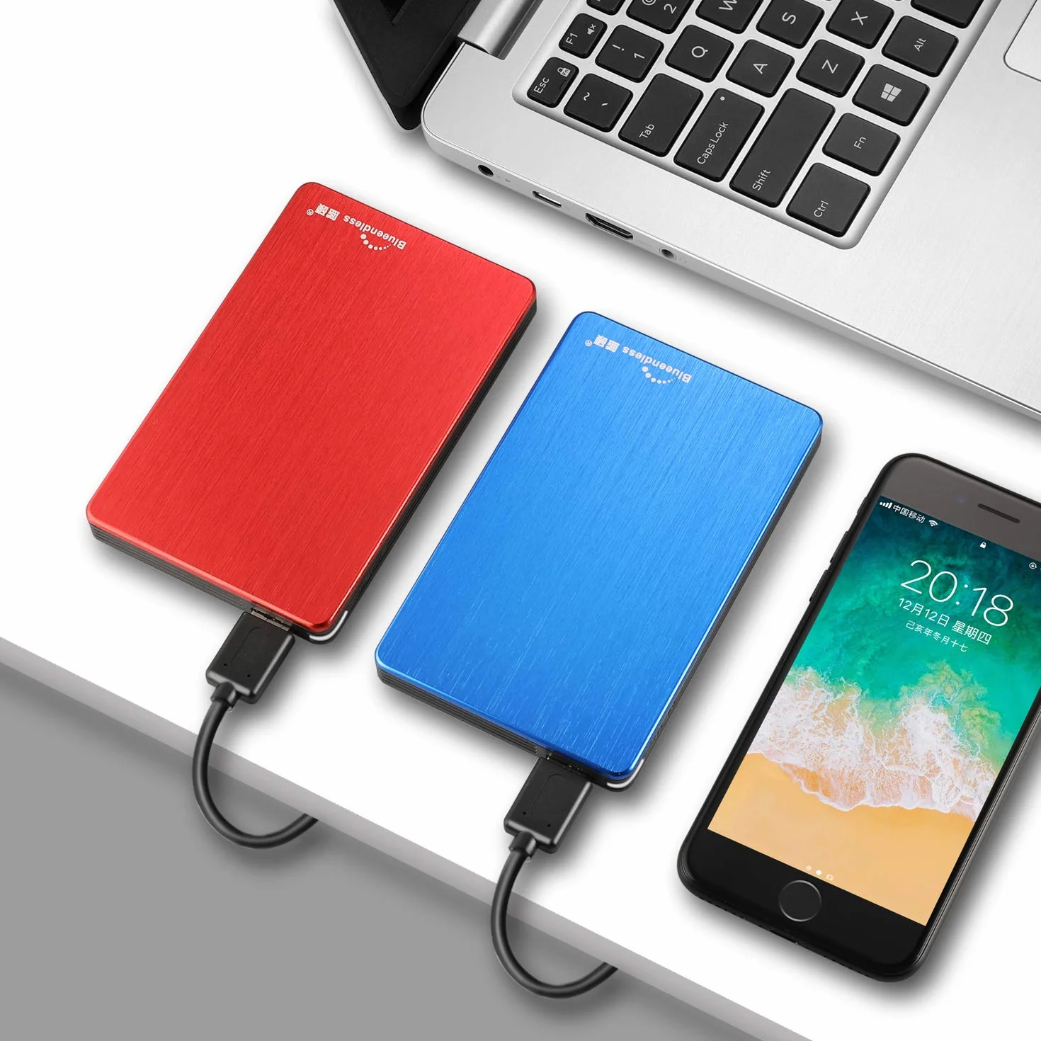 Zewnętrzny Dysk Twardy 2,5 cala USB 3.0 320 GB Czerwony