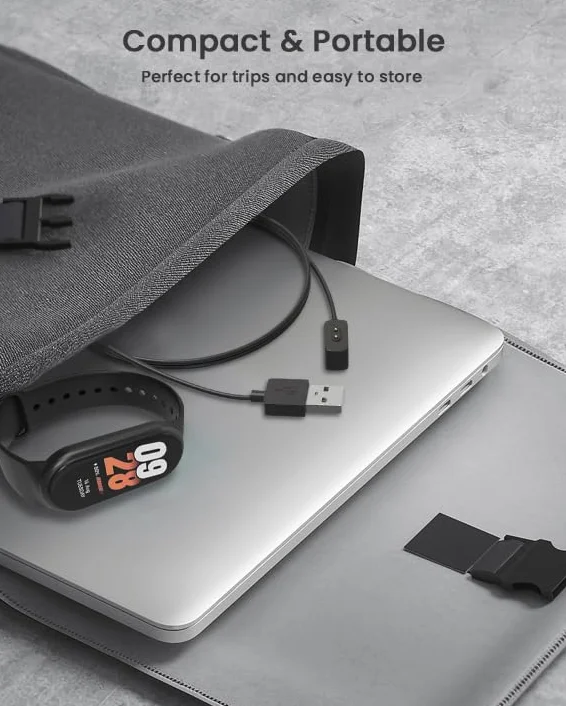 Magnetyczny kabel do ładowania Xiaomi Mi Smart Band 8/8 Pro/8 Active, Redmi Smart Band 2, Redmi Watch 4/3 Active/3 Lite 1m