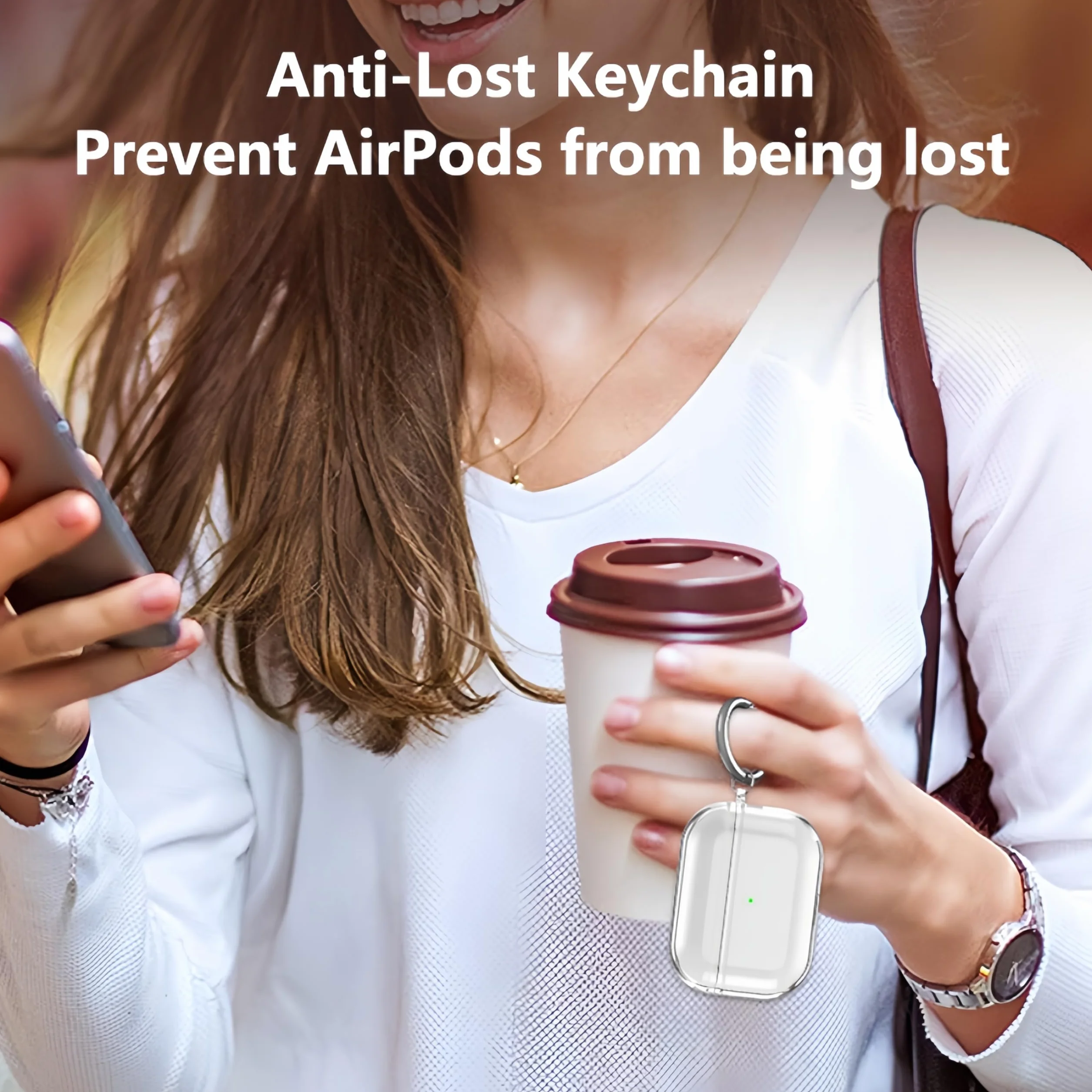 Etui Kompatybilne z AirPods Pro 3, Przezroczysta Twarda Obudowa TPU Odporna na Wstrząs