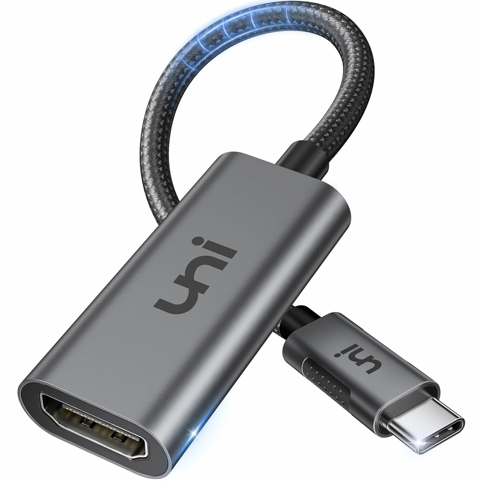 Adapter USB C do HDMI 4K@60Hz Thunderbolt 3-HDMI Szary