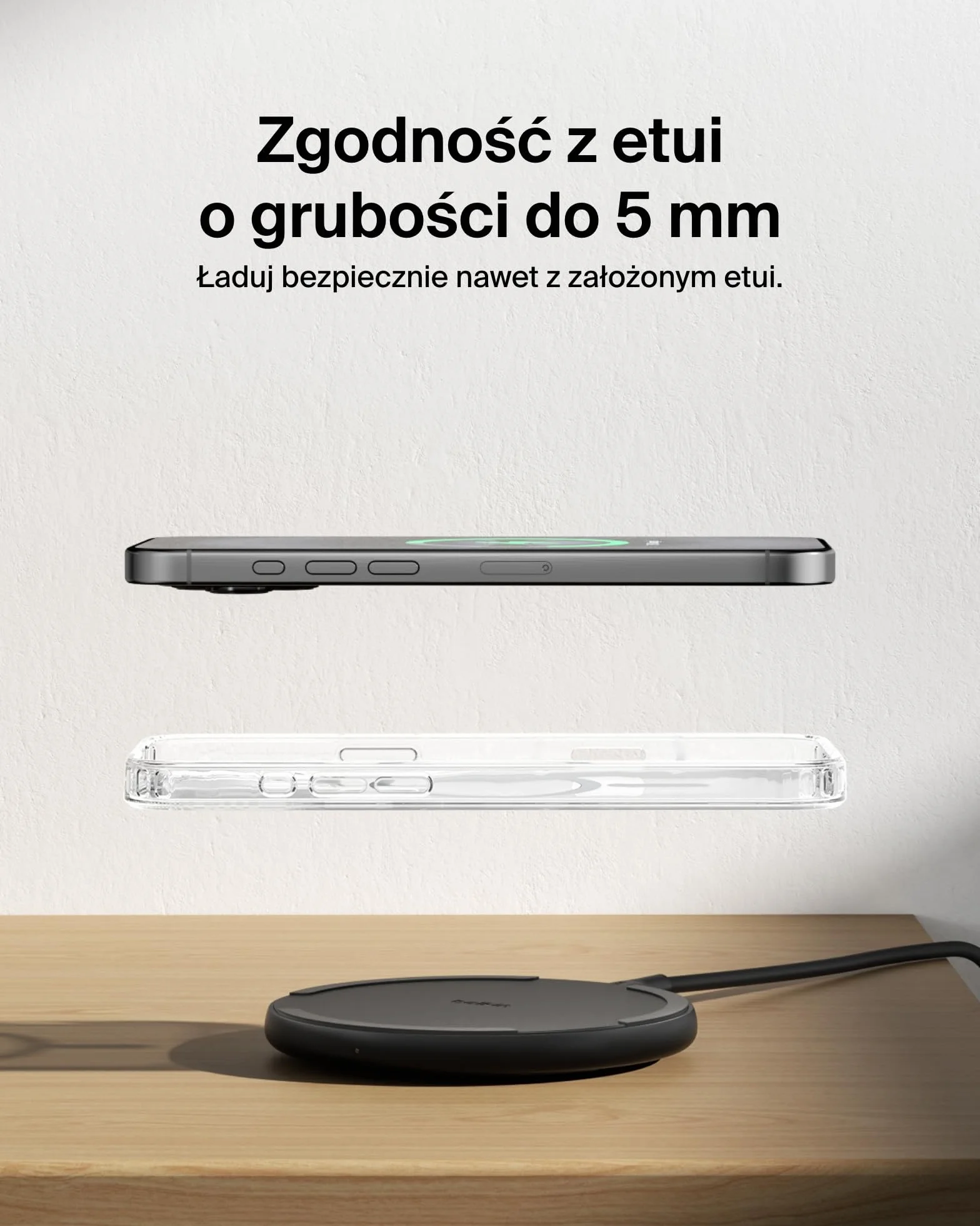 Belkin Bezprzewodowa Podkładka Ładująca 15W Qi Czarna