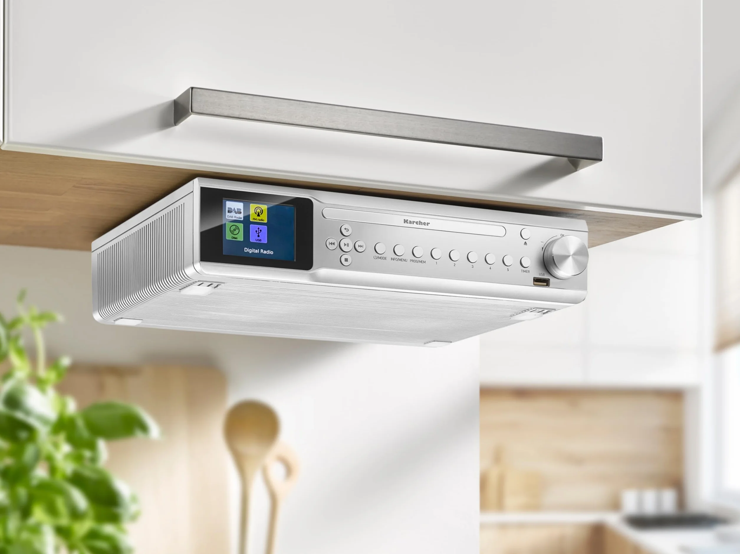 Kärcher RA 2060D-S Radio Kuchenne Srebrny 2x3W