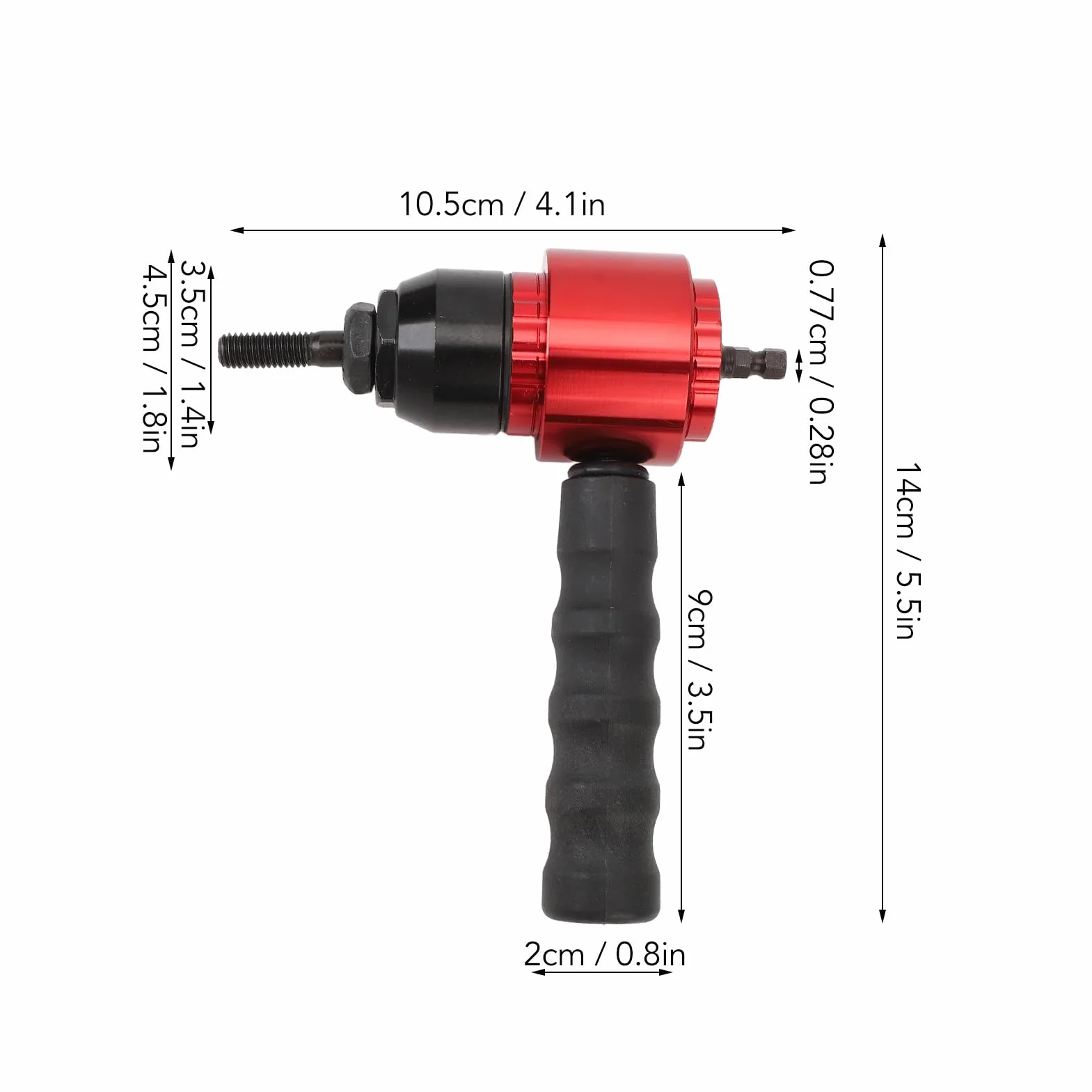 Wiertarka Akumulatorowa Elektryczny Adapter do Nitownicy Zestaw Adapterów do Wierteł do Nitonakrętek Wszechstronny, Przenośny Łatwy w Użyciu Adapter do Wiertarki do Nitonakrętek do Pojazdów Kempingowy