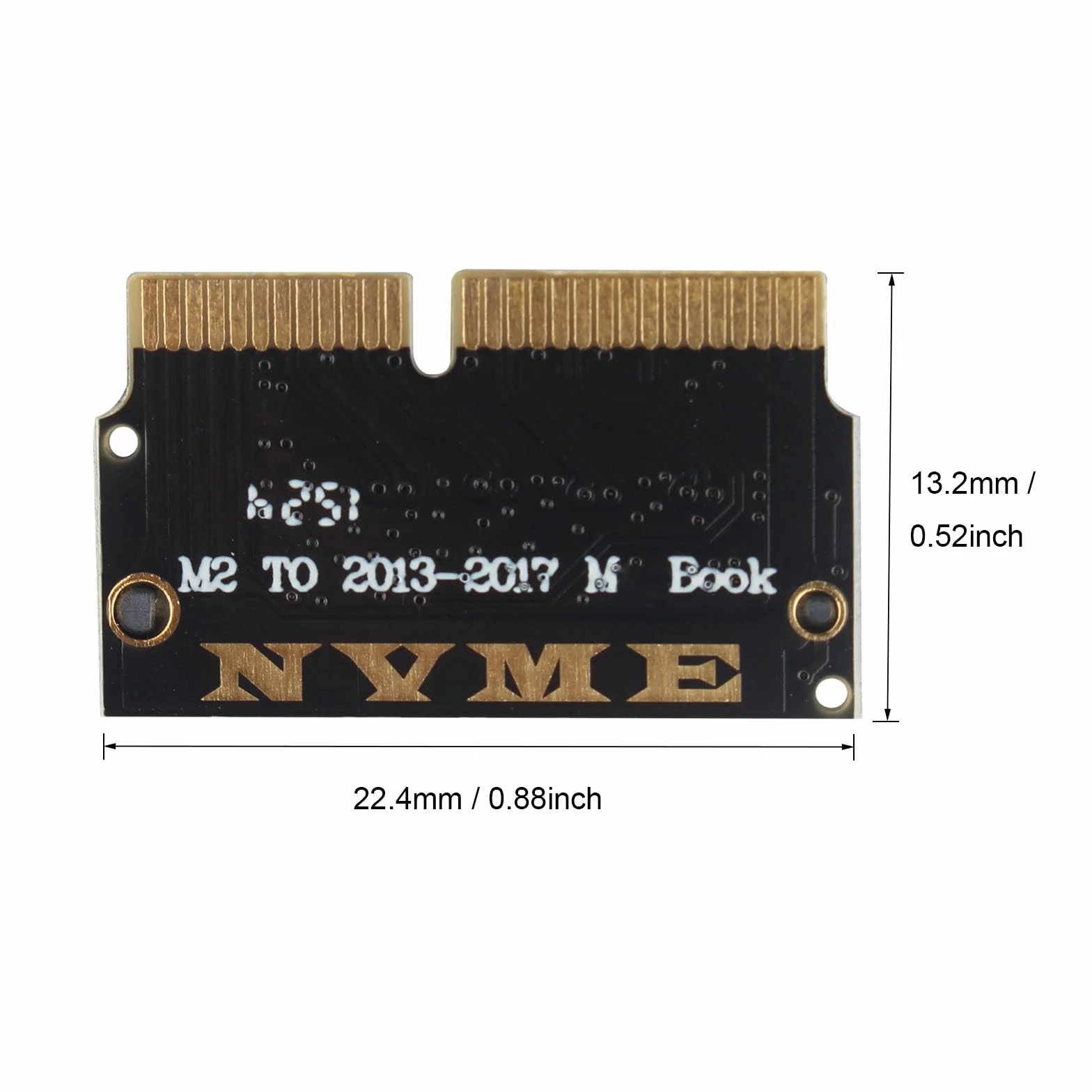 Adapter M.2 NVMe SSD do MacBook Air Pro Retina 2013-2017 AHCI Kit czarny