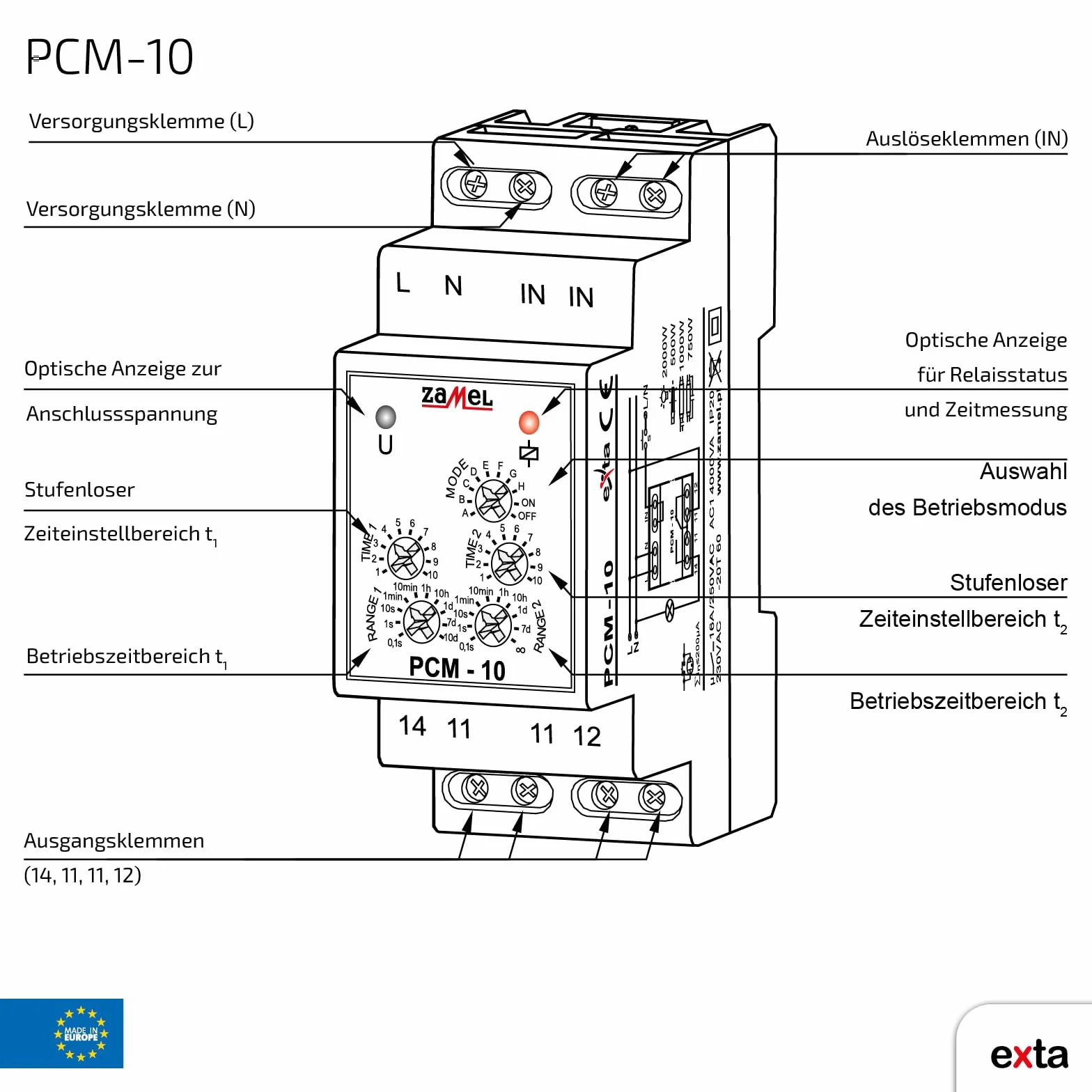 Zamel EXT1000085 PCM-10 automatyzacja budynku