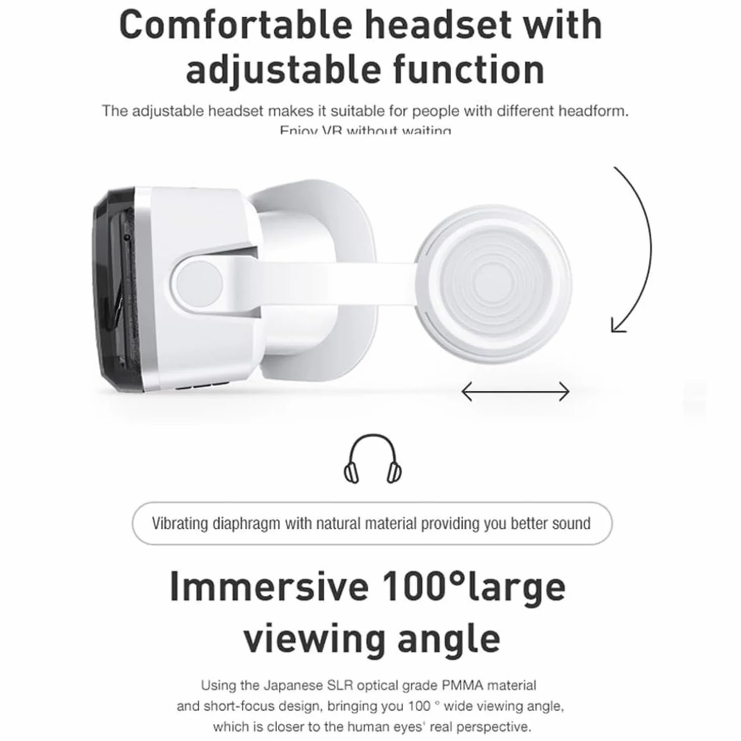 Zestaw słuchawkowy VR do iPhone 15 14 13 12 Pro Max Plus Samsung Galaxy S24 S23 S22 S21 Edge iOS Android Smartphone