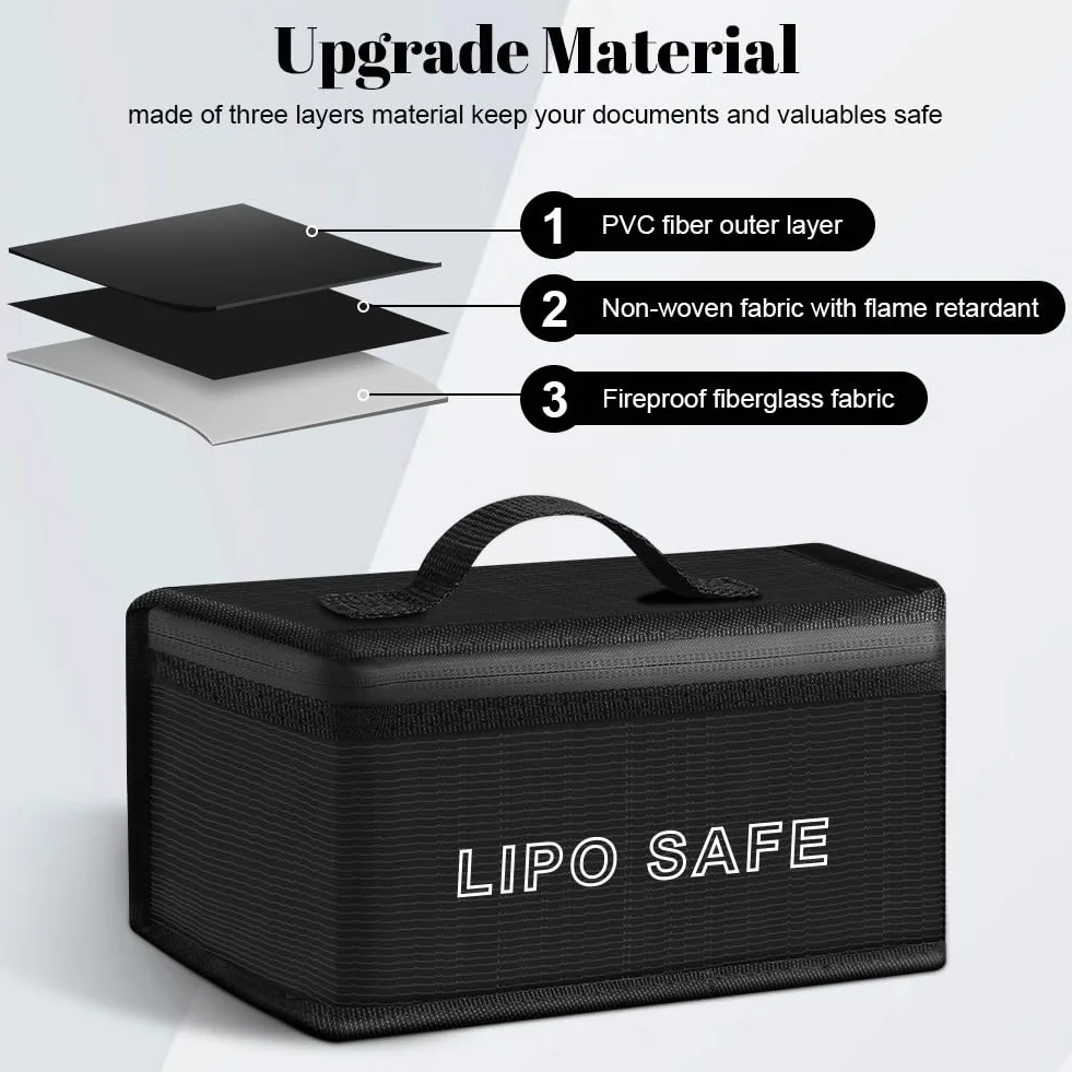 Vicloon ognioodporna torba na baterie Lipo 2 szt. LiPo Guard