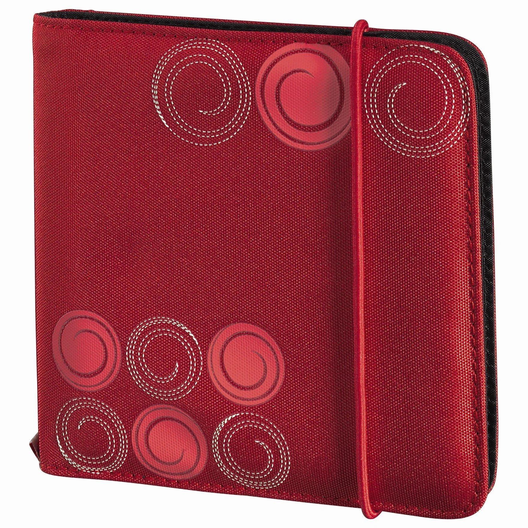 Hama Etui na 24 płyty CD/DVD nylon antystatyczne 16,3x2,2x15,5 cm czerwone