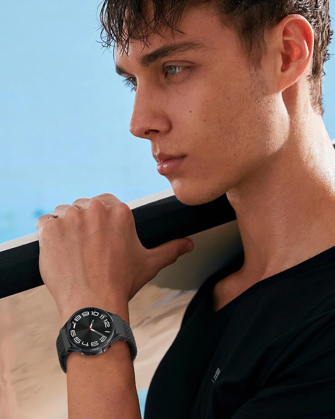 SimpleThings Pleciona bransoletka kompatybilna z Samsung Galaxy Watch 7/6/5/4 40 mm 44 mm 5 Pro 45 mm 6 Classic 47 mm