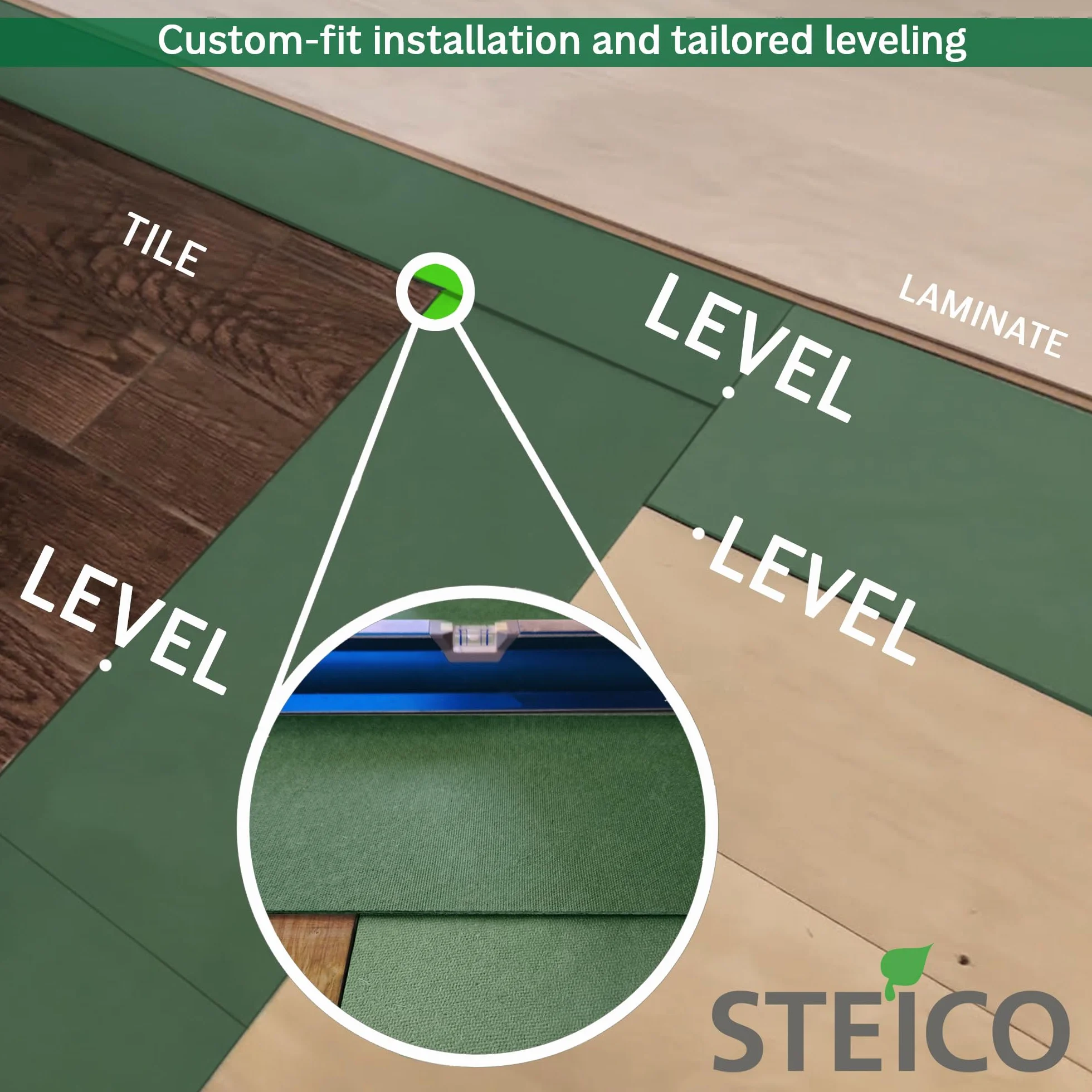 3 mm 1/8 cala podkład podłogowy z włókna drzewnego do laminatu winylowego LVT LVP drewniana podłoga 90 m2 naturalna bariera izolacyjna akustyczna