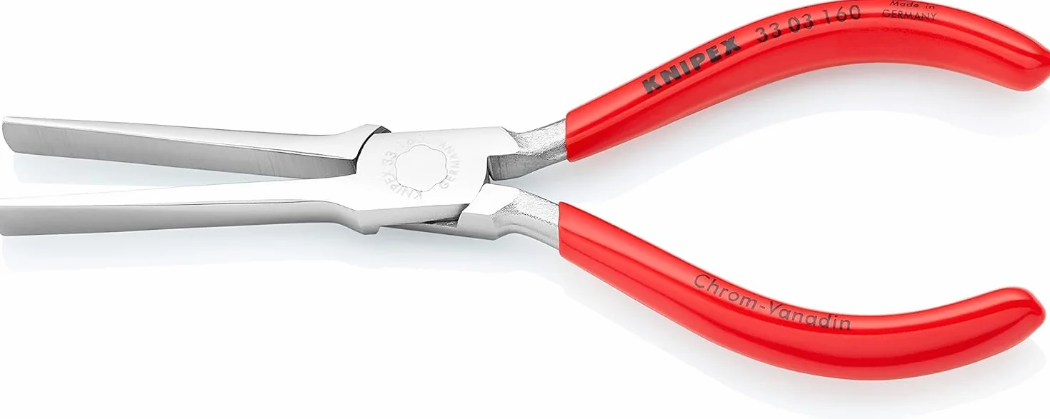 KNIPEX Szczypce chwytające typu "kaczy dziób" chromowany z tworzywa sztucznego, powlekane 160 mm, 33 03 160