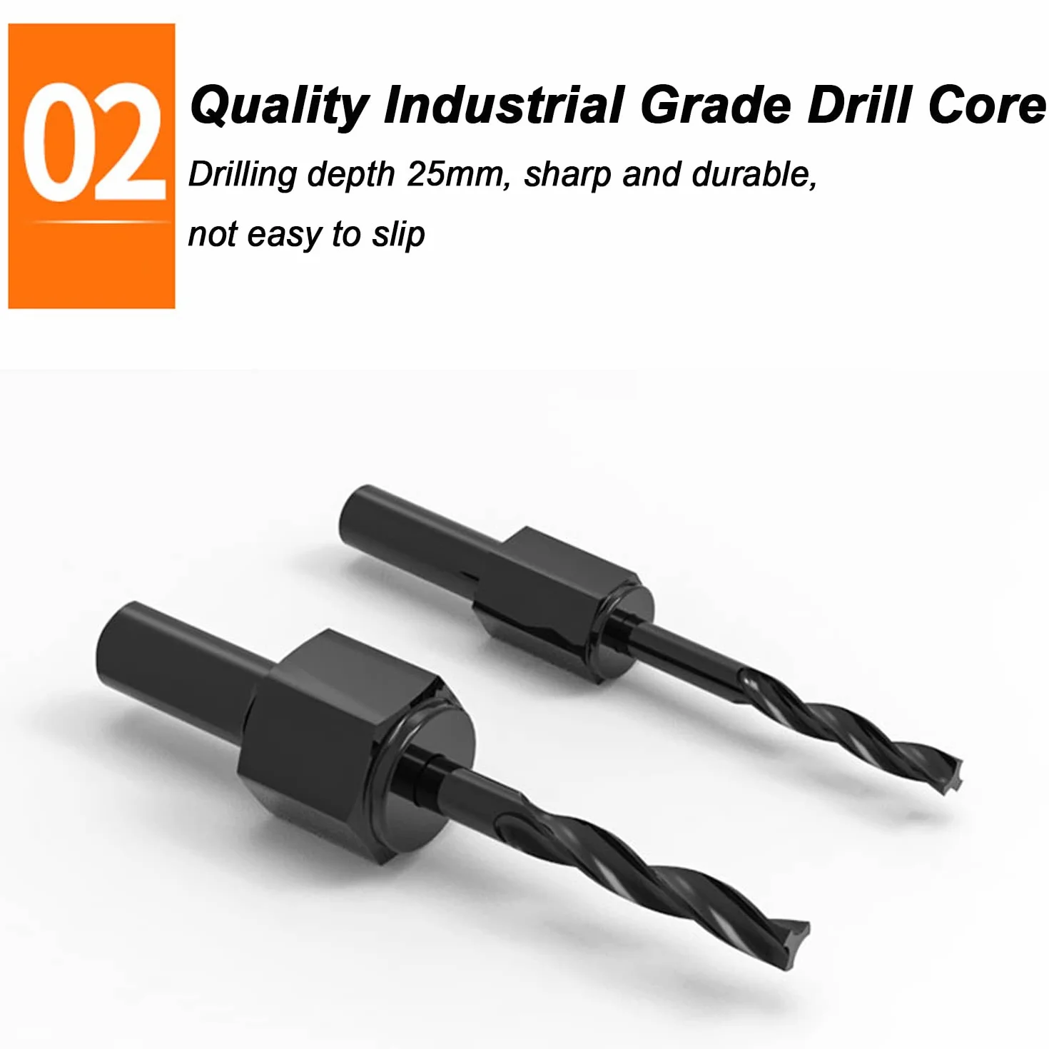 Otwornica bimetaliczna, otwornica ze schowkiem Nadaje się do płyt gipsowo-kartonowych, płyt drewnianych i PCV,Piły otworowe(5 Piece set)
