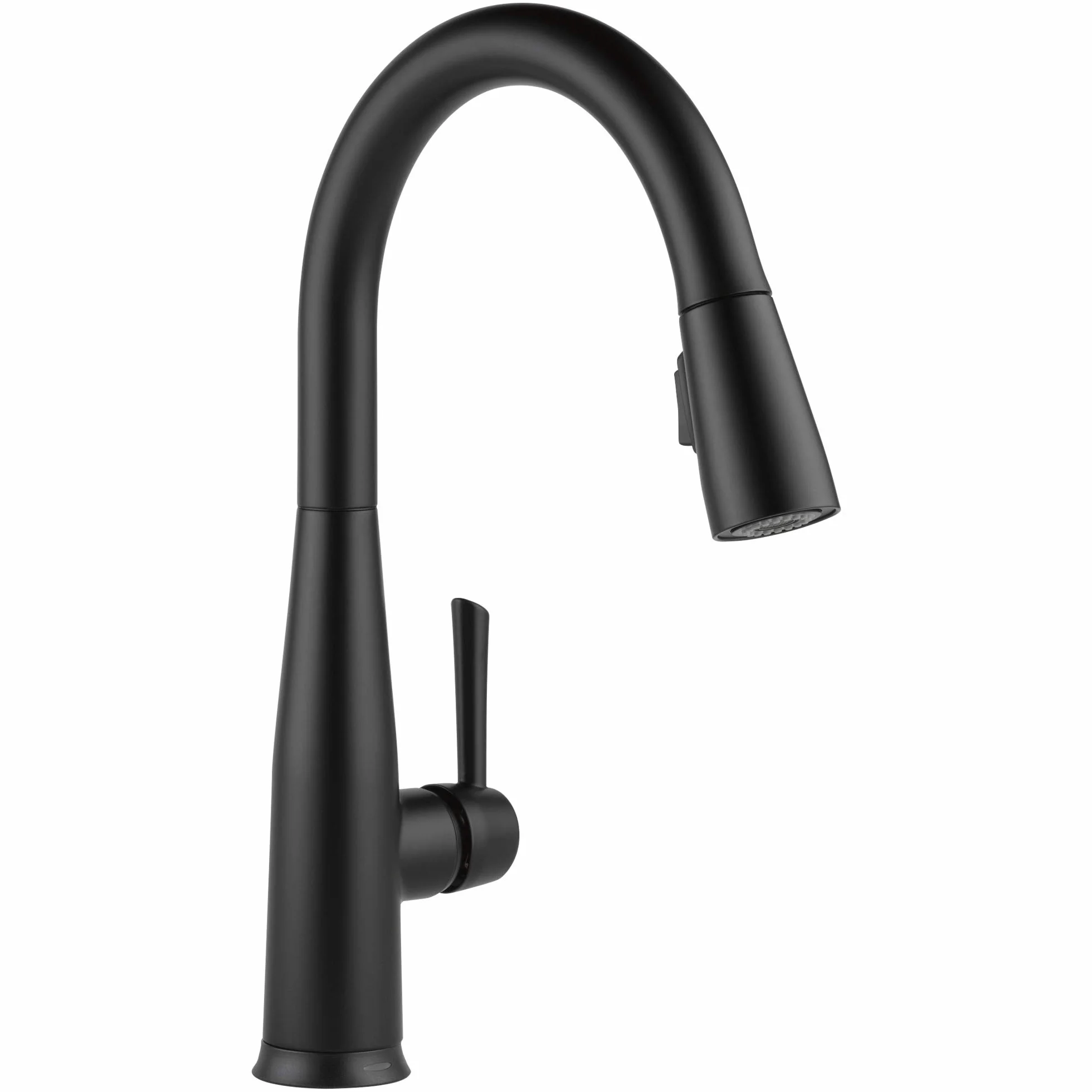 Delta Faucet Essa Matowa czarna bateria kuchenna dotykowa, dotykowe baterie kuchenne z wyciąganym opryskiwaczem, bateria zlewozmywakowa, bateria kuchenna czarna, technologia Touch2O, matowa czerń