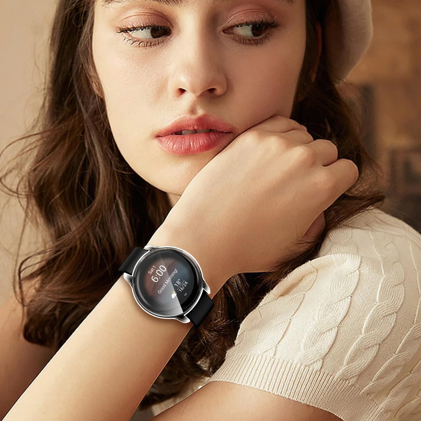 Ivoler Etui Ochronne TPU do Garmin Vivoactive 6, 3 sztuki, Pełne Pokrycie, Ultracienkie