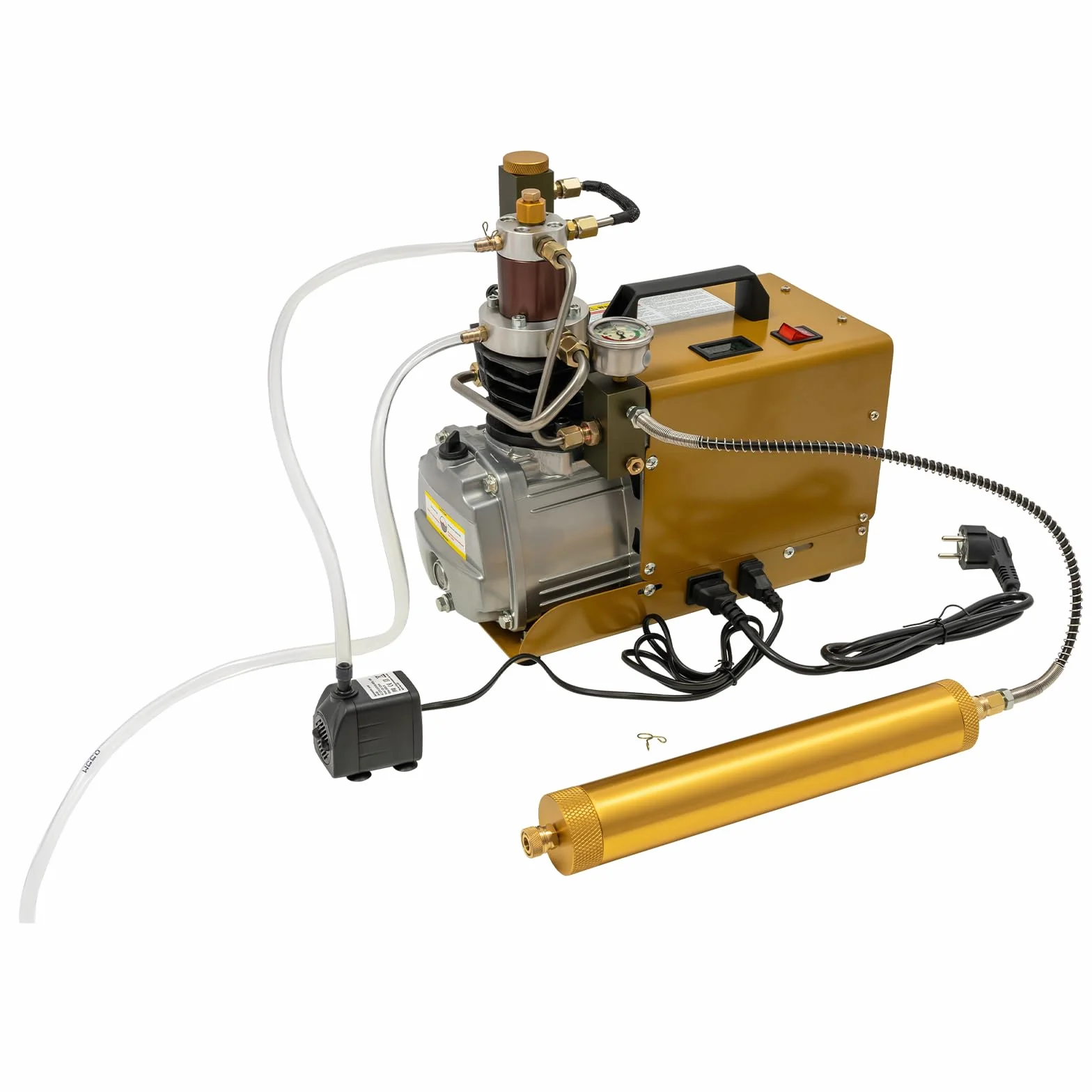 Wysokociśnieniowa pompa powietrza 1800 W, 4500 psi, kompresor 30 Mpa PCP, automatyczna sprężarka powietrza z pompą zanurzeniową, do paintballu, butli do nurkowania, pistoletów pneumatycznych i butelek