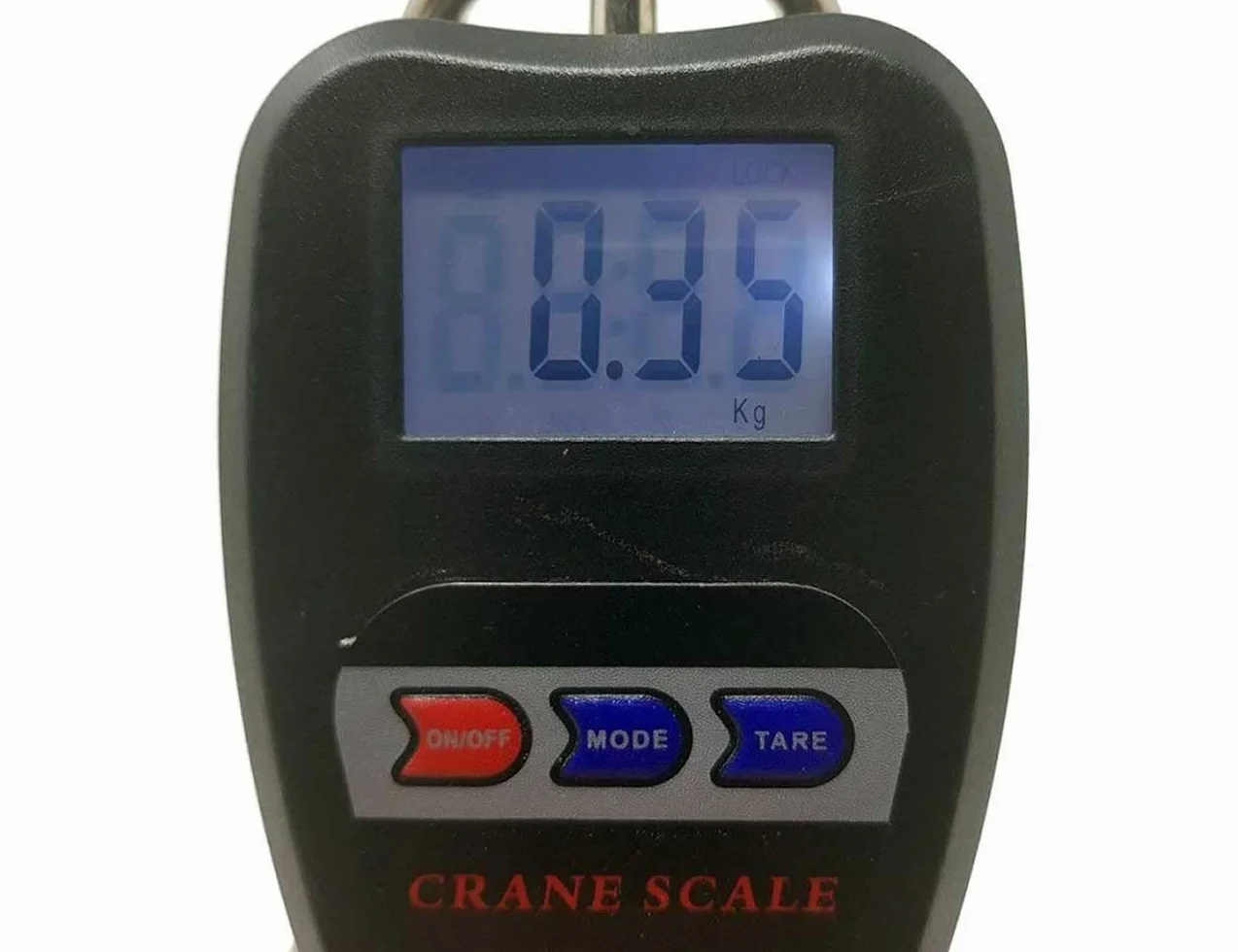 Pionowa cyfrowa waga dynamometryczna z hakiem sprężynowym, maksymalna waga 200 kg
