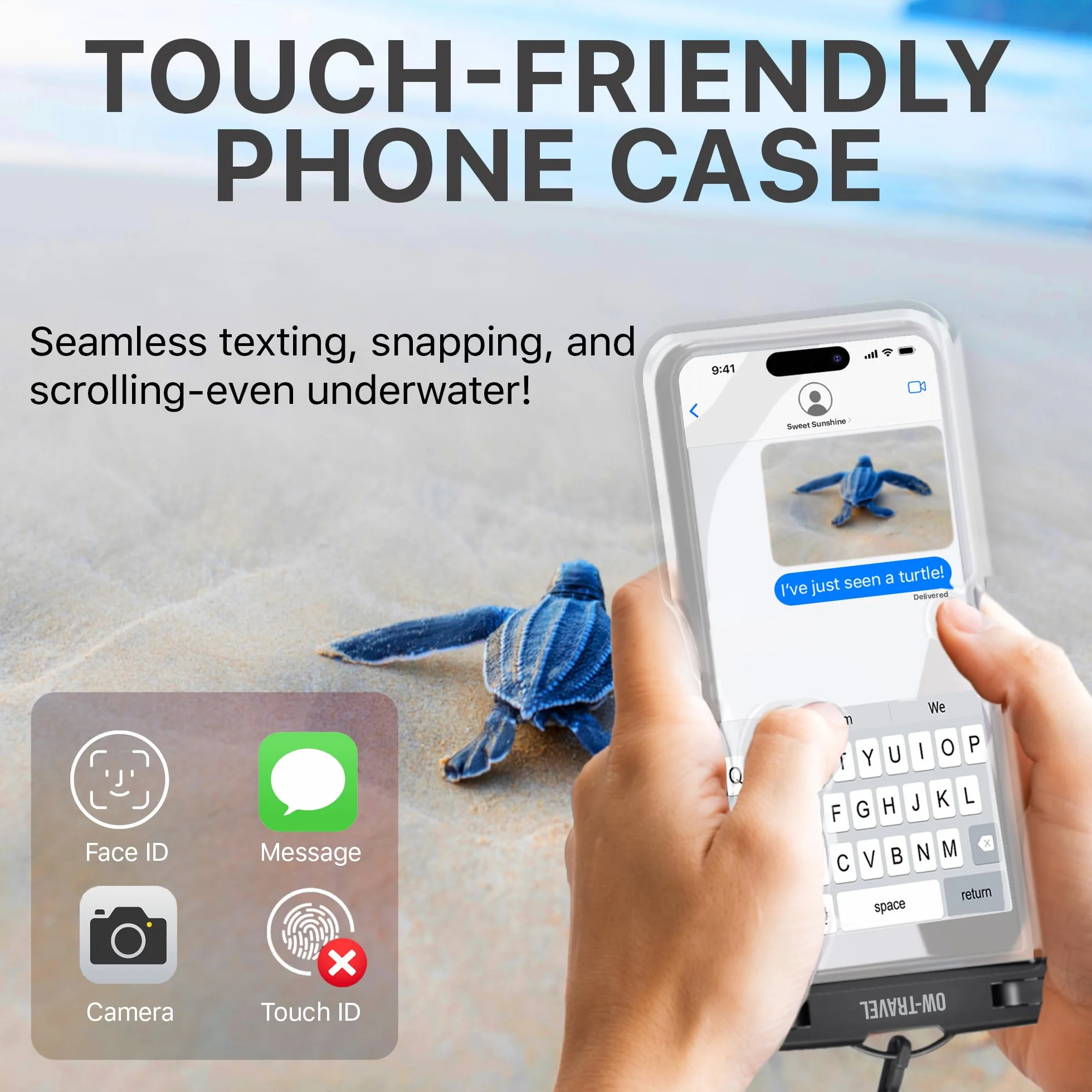 Pokrowiec Wodoodporny IPX8 na Telefon do Pływania dla iPhone 16-11 Samsung Huawei 7"