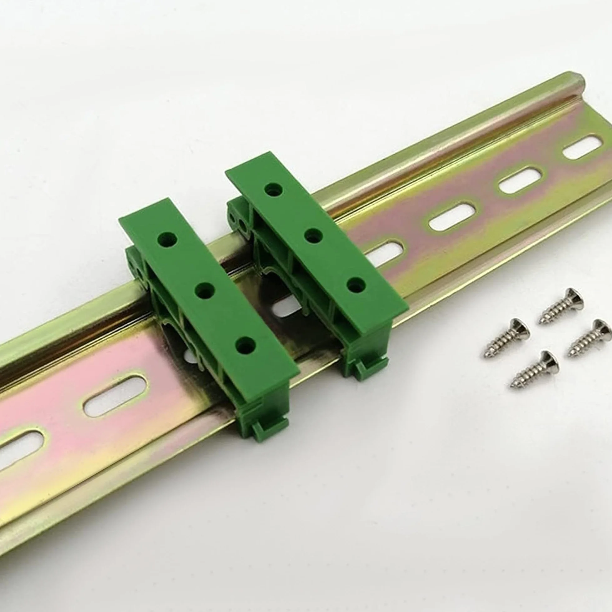 20 sztuk (10 zestawów) szyn montażowych PCB, adaptery z tworzywa sztucznego, zestaw adapterów z 40 śrubami do zabezpieczania i trzymania płytek drukowanych lub elektronicznych urządzeń