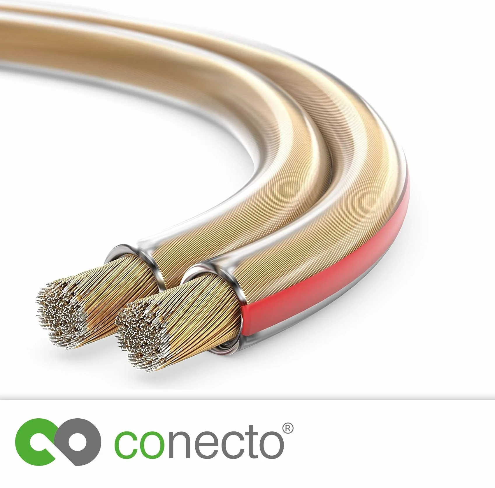 Kabel do głośników CCA 2 x 0,75 mm² przezroczysty 10 m