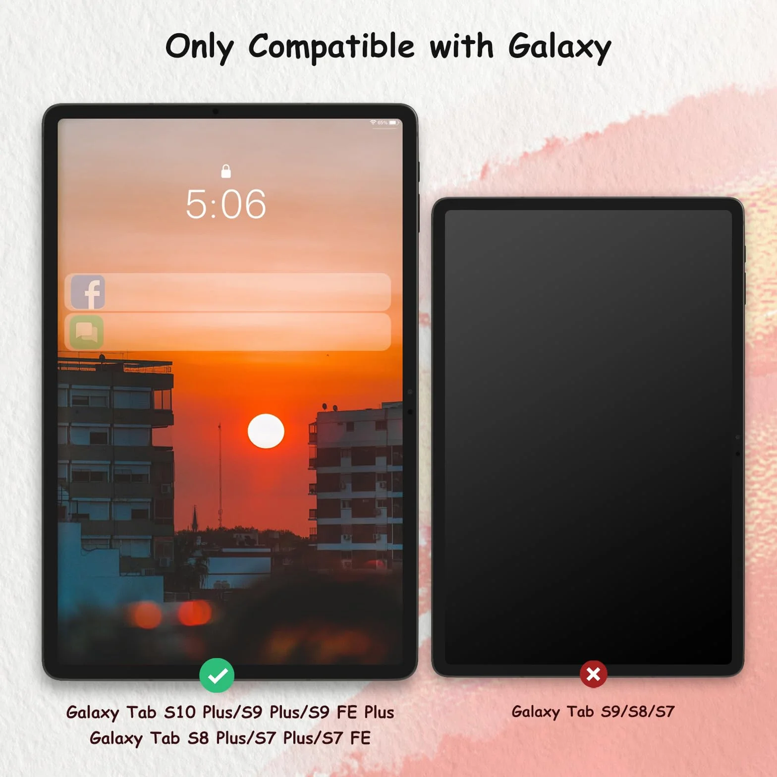 BERSEM Papierowa Folia Ochronna do Samsung Galaxy Tab S10 Plus/Tab S9 Plus/Tab S9 FE Plus/Tab S8 Plus/Tab S7 FE/Tab S7 Plus 12,4"