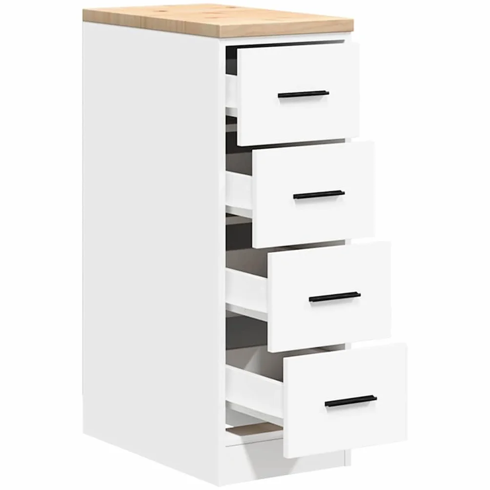 vidaXL Garażowa szafka do przechowywania Biała 30x51x85 cm