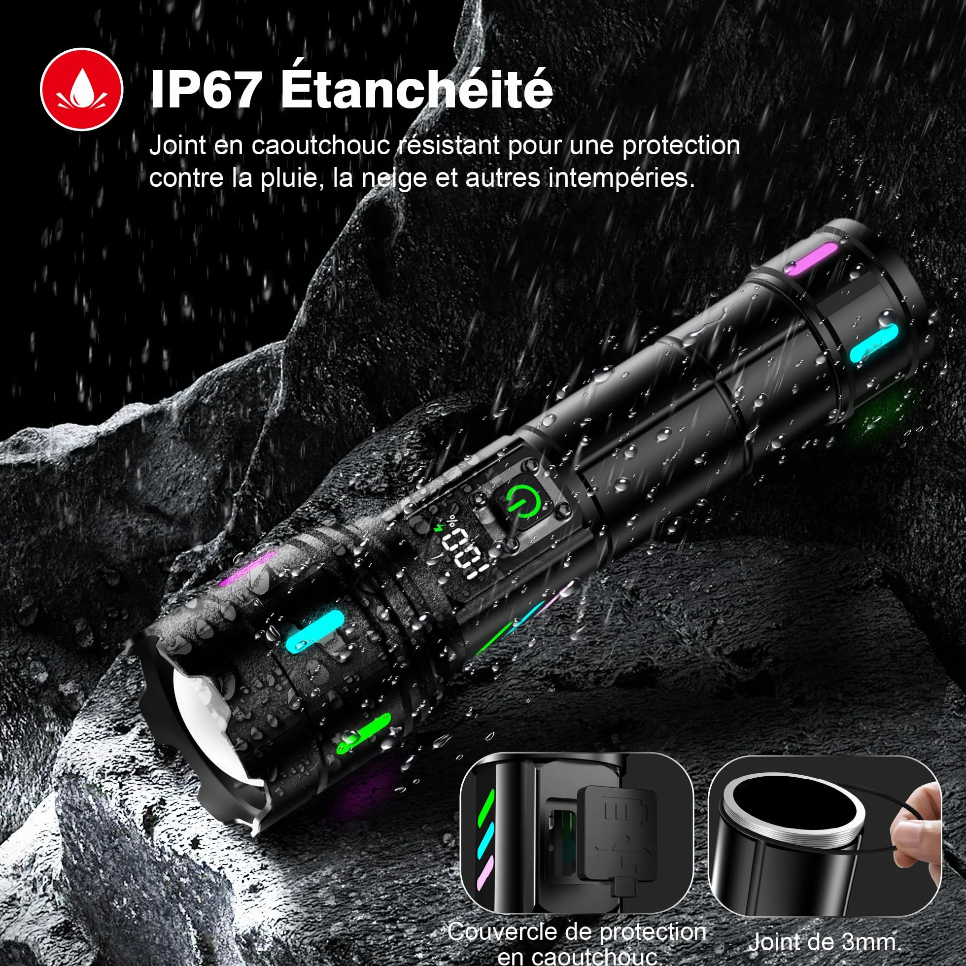 Shadowhawk Lampa LED o dużej mocy S1618-FR