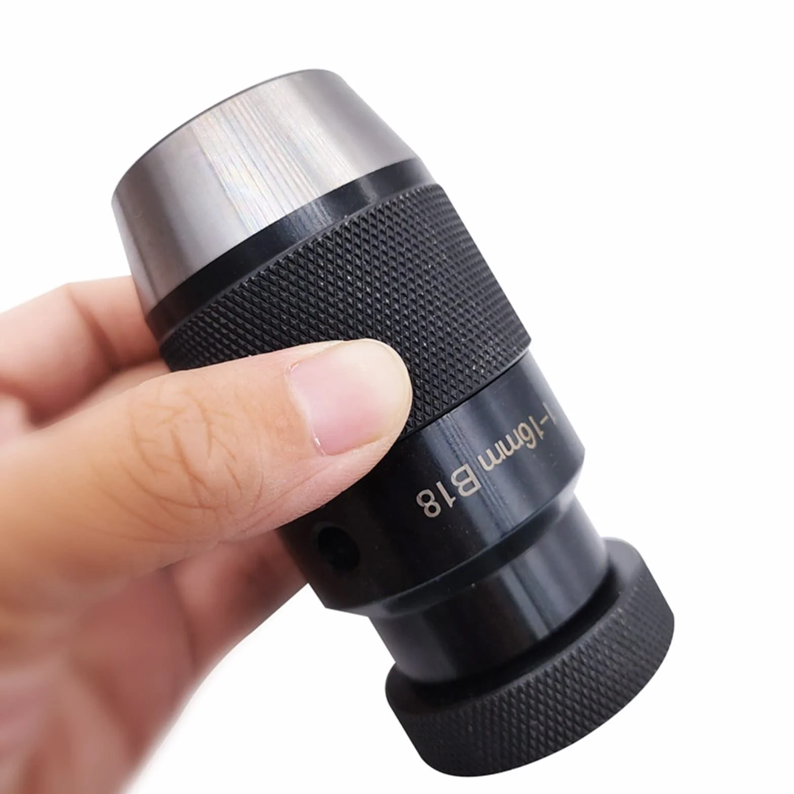 Uchwyt tokarski, 1-16mm. B16 B18. Uchwyt wiertniczy do obrabiarek i przenośnych narzędzi Profesjonalny wiertarka wiertarska Keyless Wiertło narzędzie Tokarka(B18)