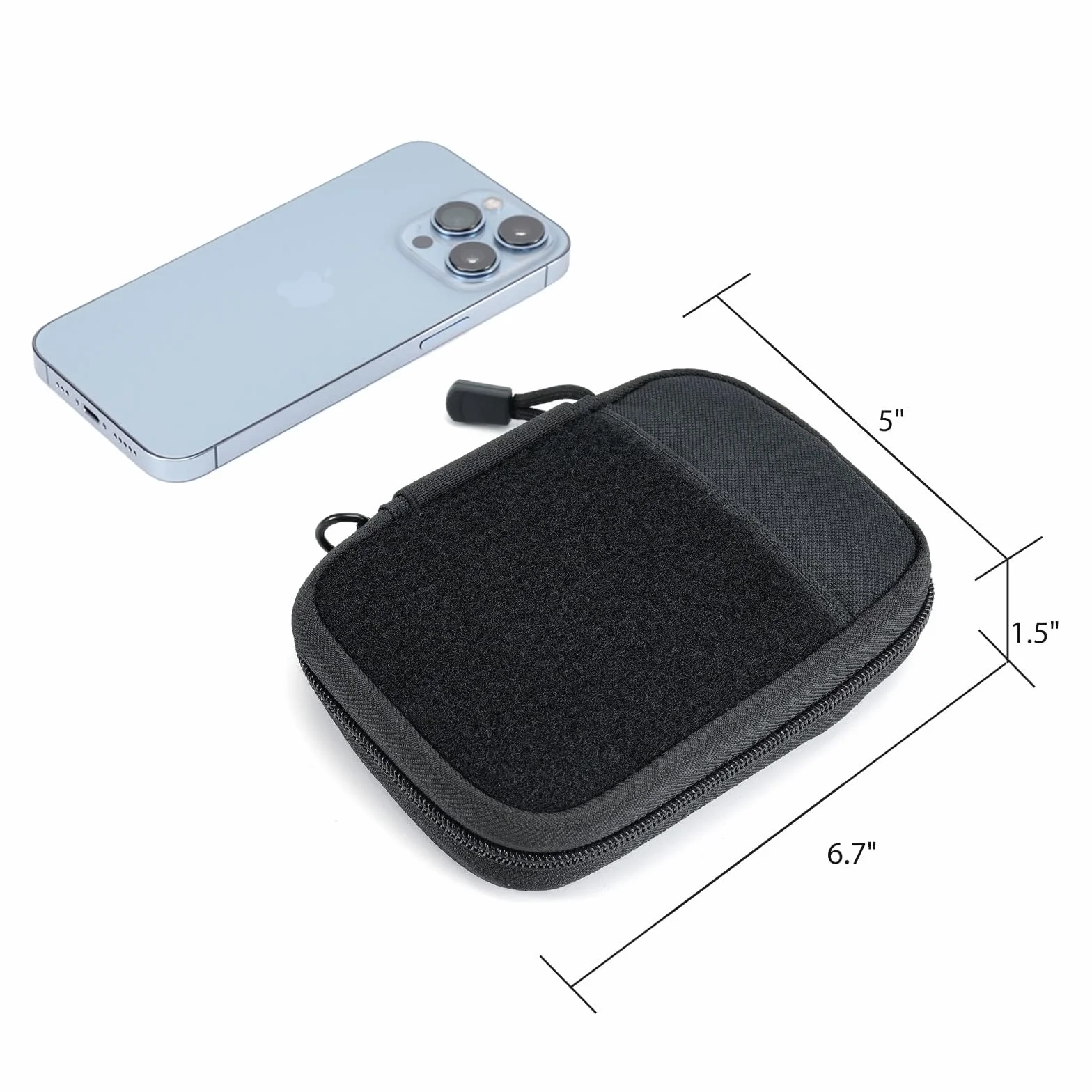 Sayram SP2/SP3 EDC organizator kieszonkowy, mini torba dla mężczyzn z haczykiem i pętlką, mały organizer na narzędzia