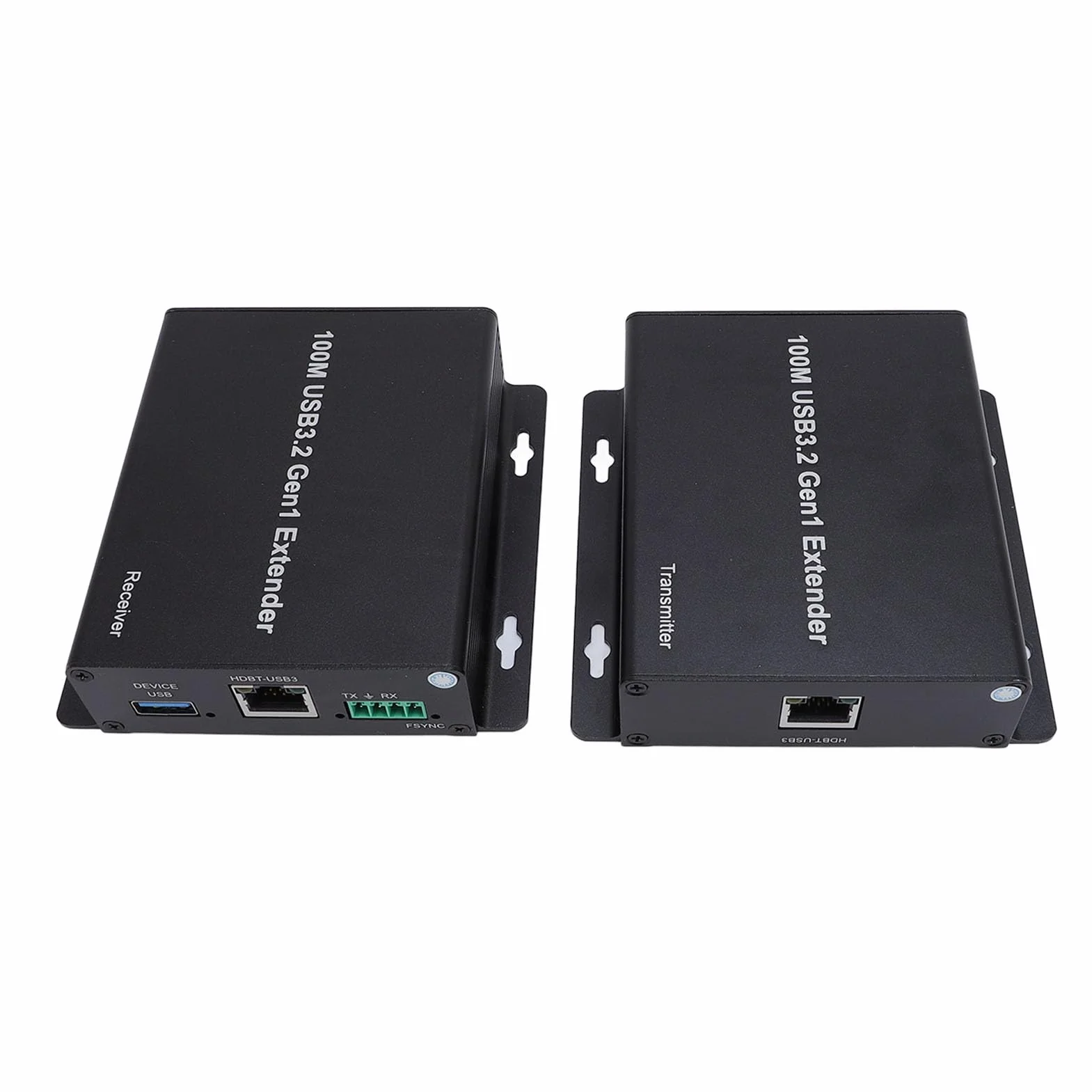 Jectse Extender USB 3.2 przez CAT6A 100m 4 Porty Transfer Danych 5 Gb