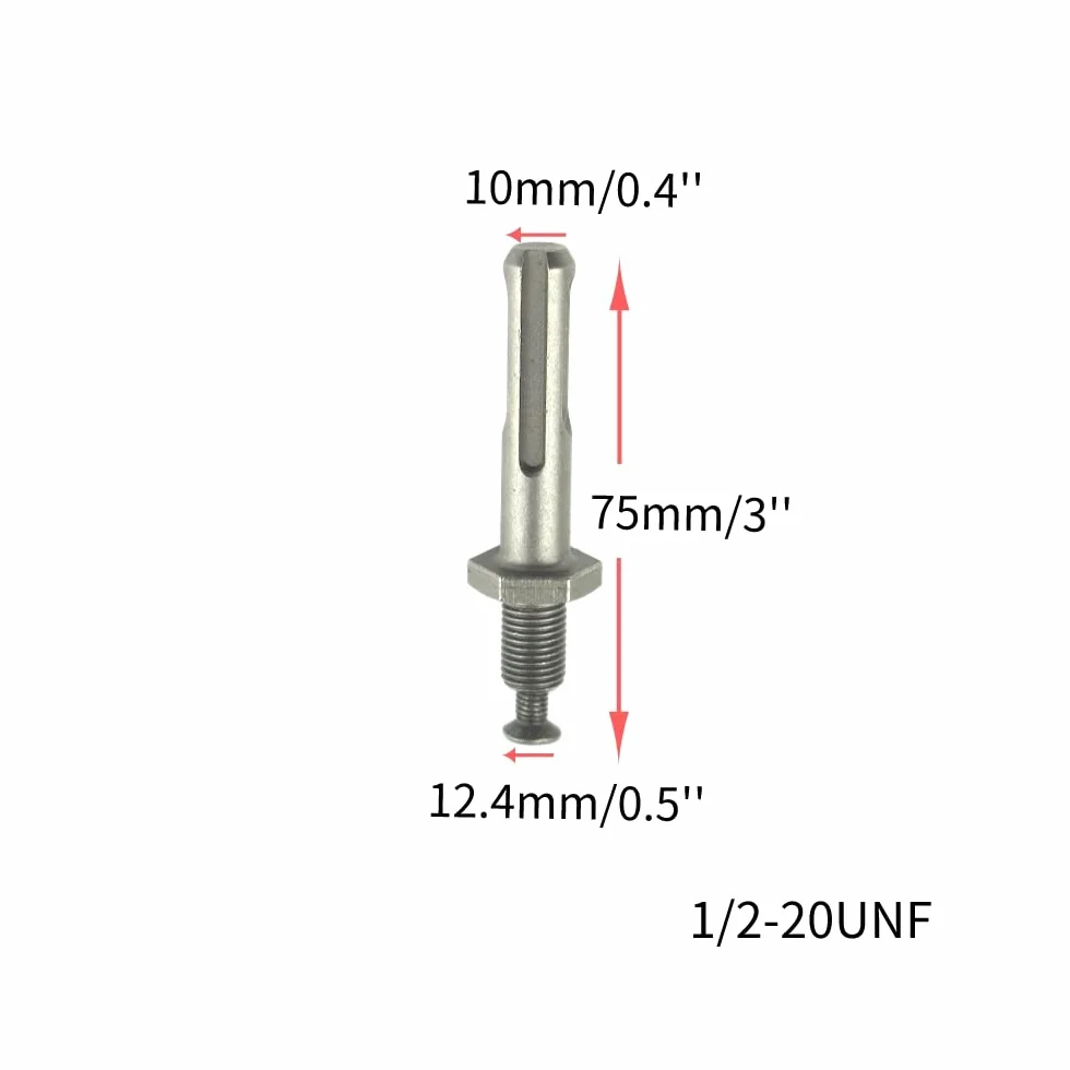 CHANCS 1/2-20UNF 3,0 mm-16 mm klucz wiertarski szybka wymiana adapter wiertarski z młotkiem elektrycznym SDS okrągły trzonek do akcesoriów wiertarskich